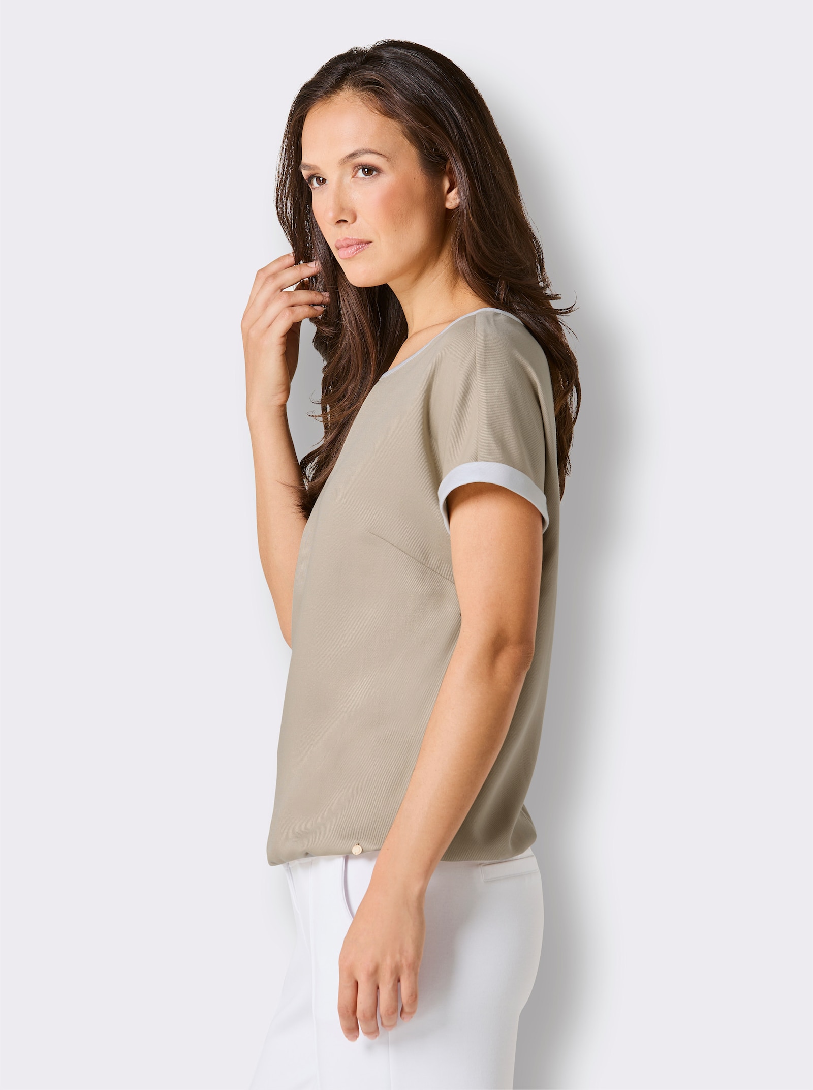 CREATION L PREMIUM Schlupfbluse - beige-ecru