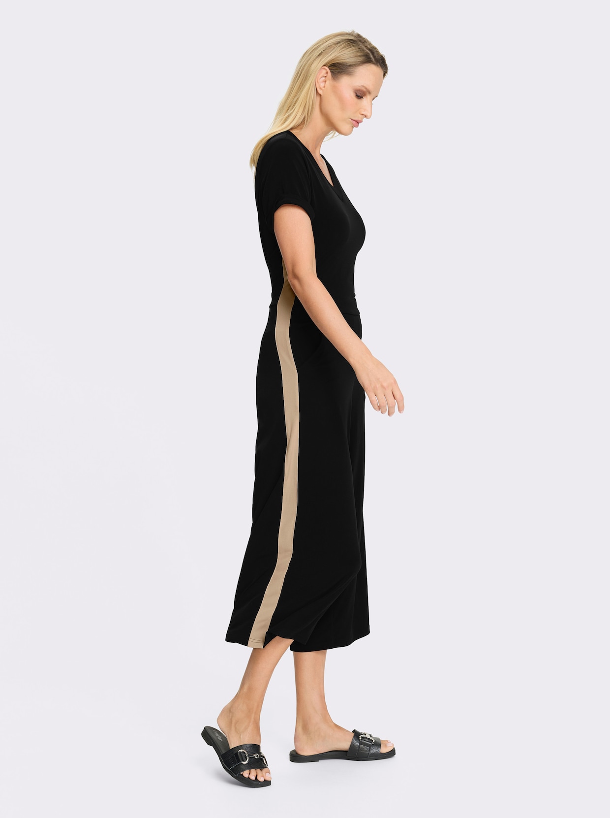 heine Jumpsuit - schwarz-camel