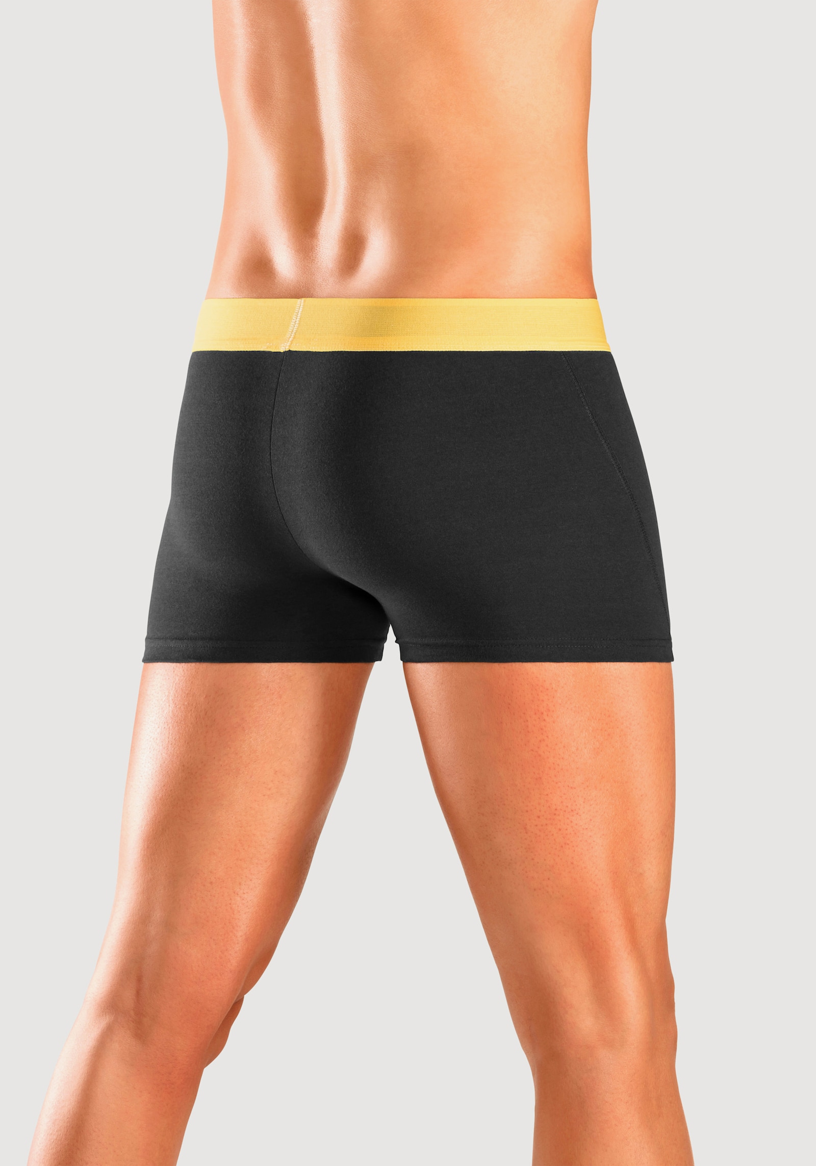 Bruno Banani Boxer - schwarz-orange, schwarz-türkis, schwarz-gelb, schwarz-lila