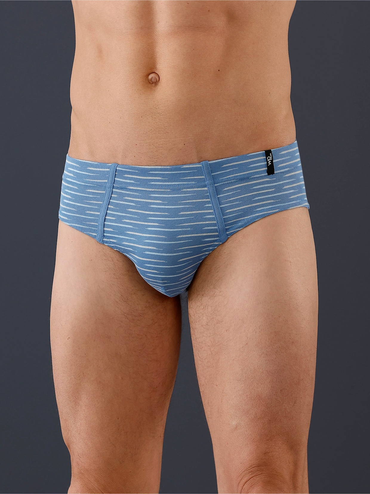 wäschepur men Slips - grijs gemêleerd/middenblauw