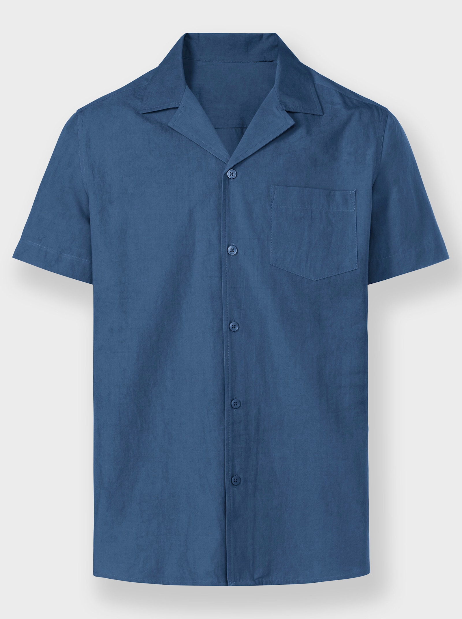 Catamaran Overhemd met korte mouwen - jeansblauw