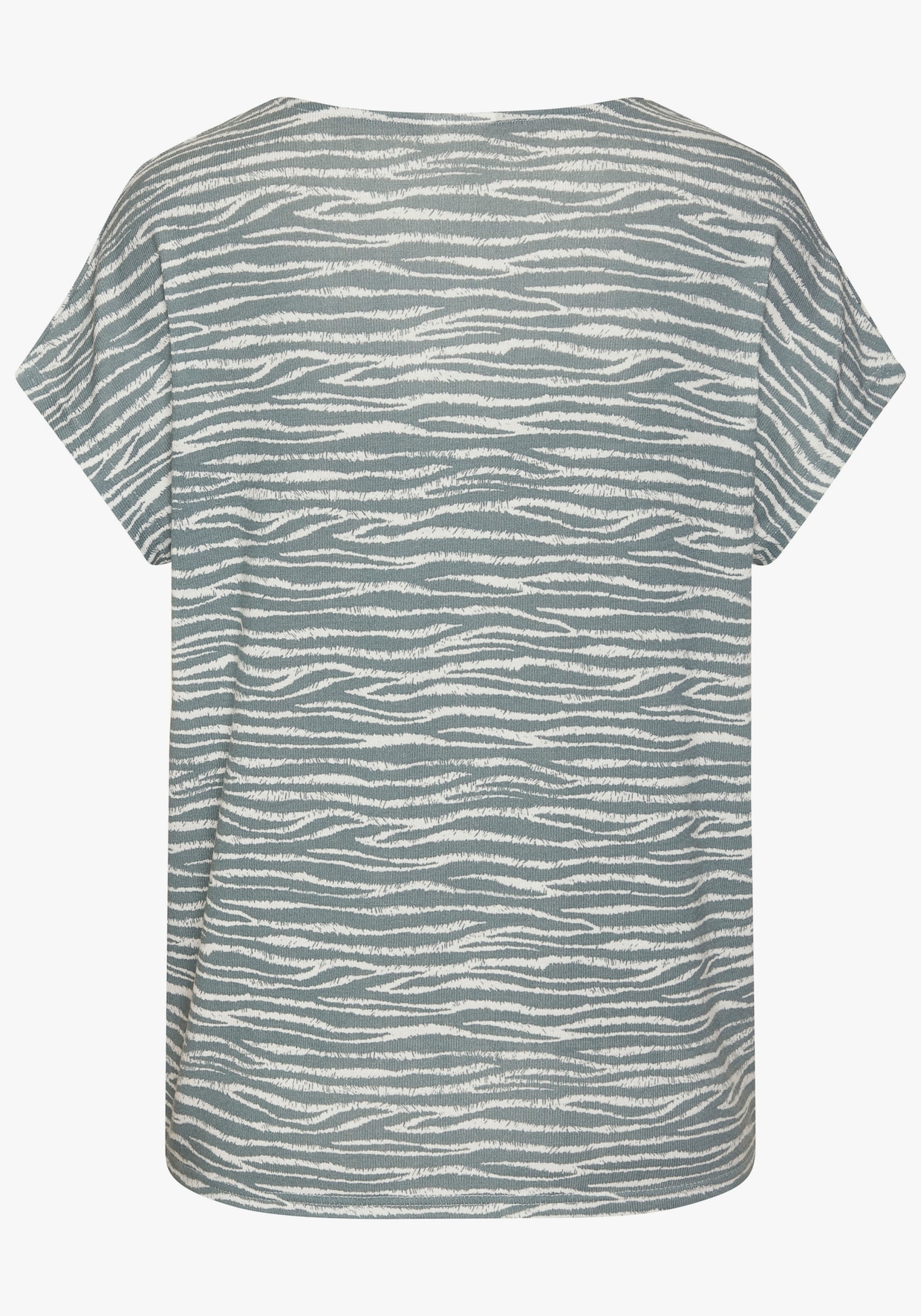 LASCANA Shirt met korte mouwen - grijsblauw