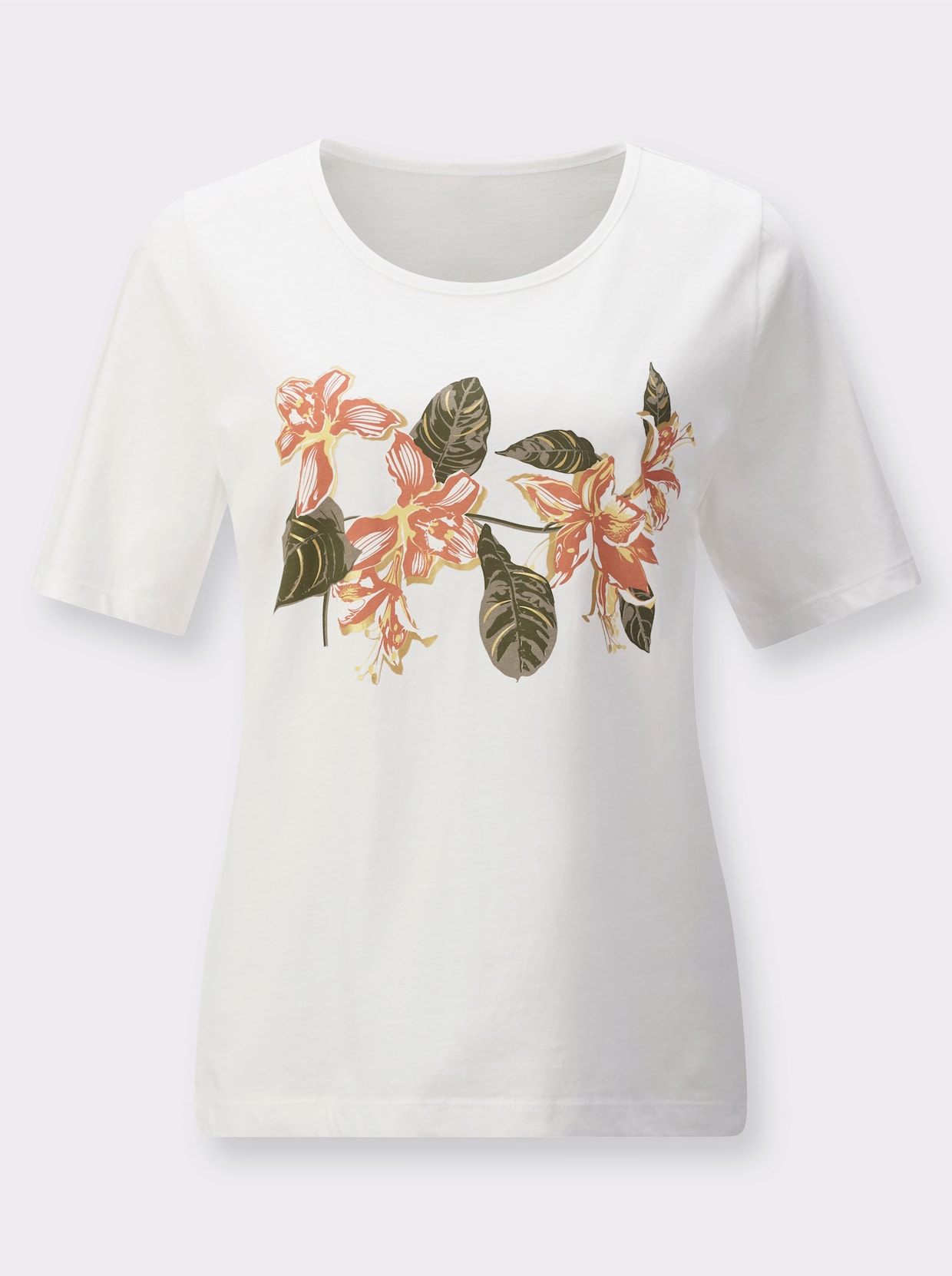 Shirt met print - ecru geprint