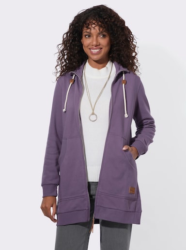 Shirtjacke mit Känguru-Tasche - feige