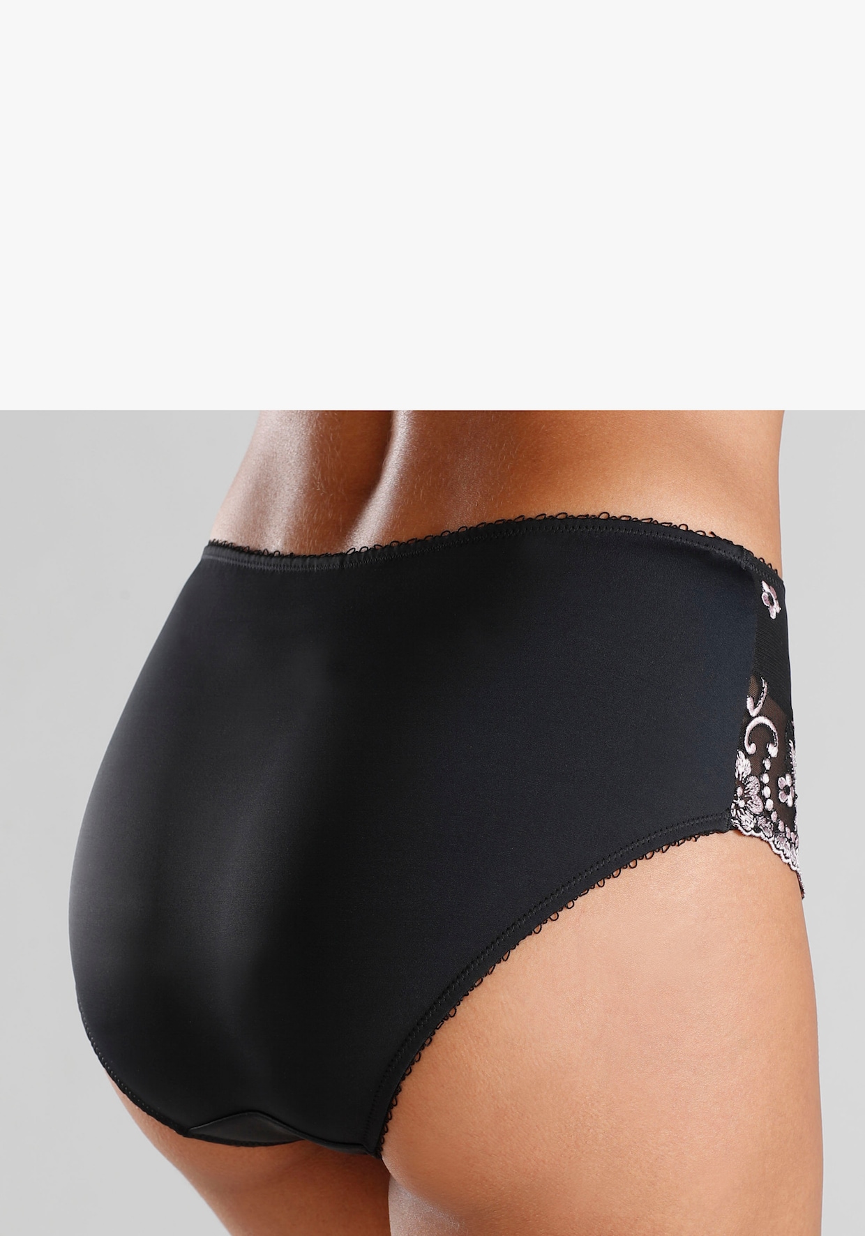 LASCANA Slip - zwart/roze