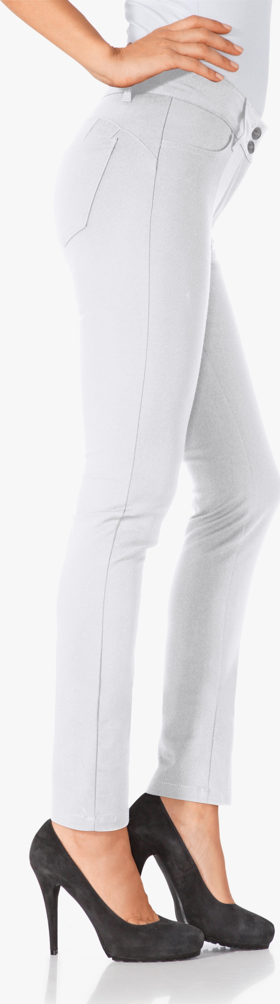 heine Röhrenhose mit Push-up-Effekt - weiß