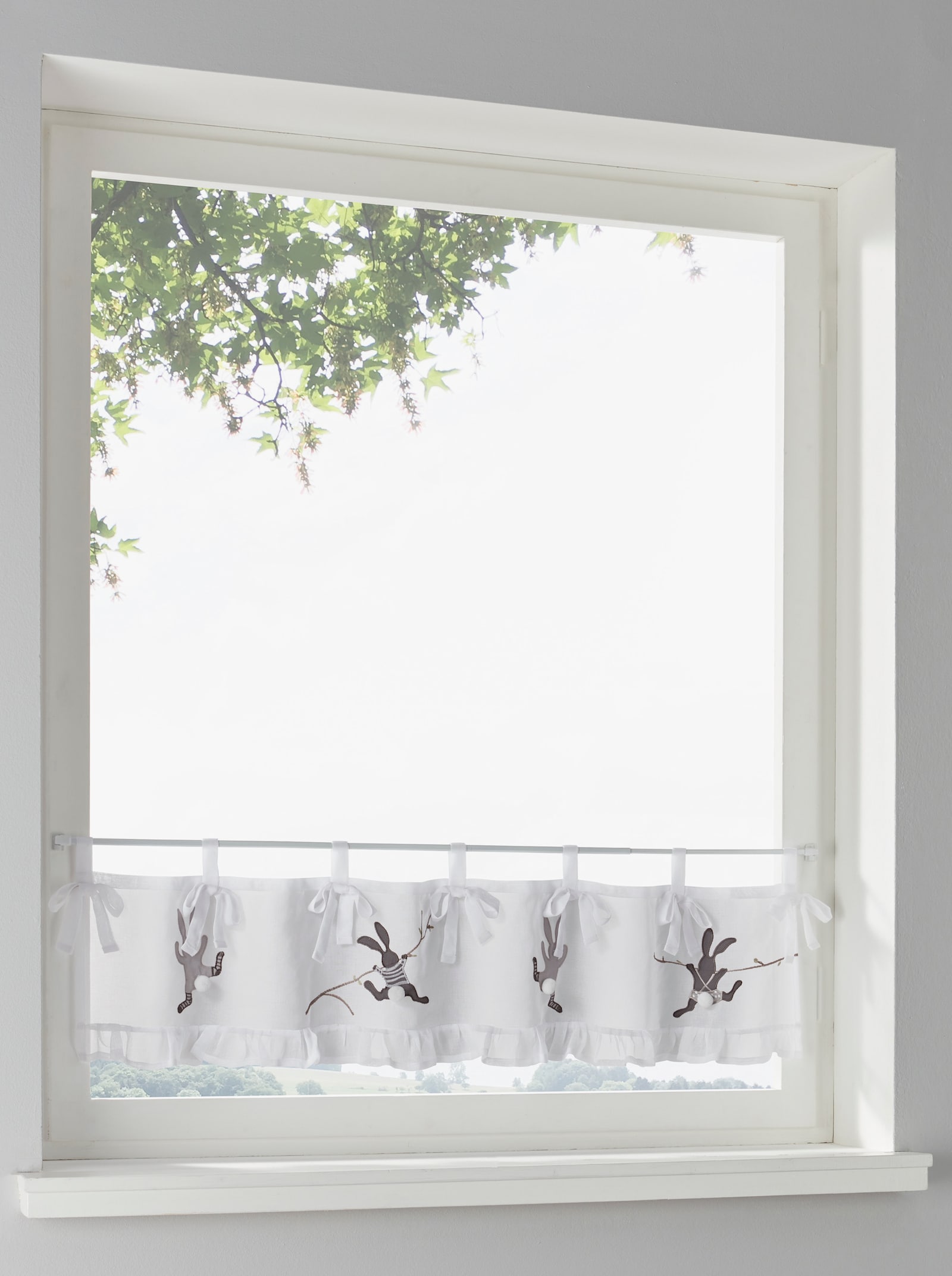 heine home Querbehang - weiß-braun