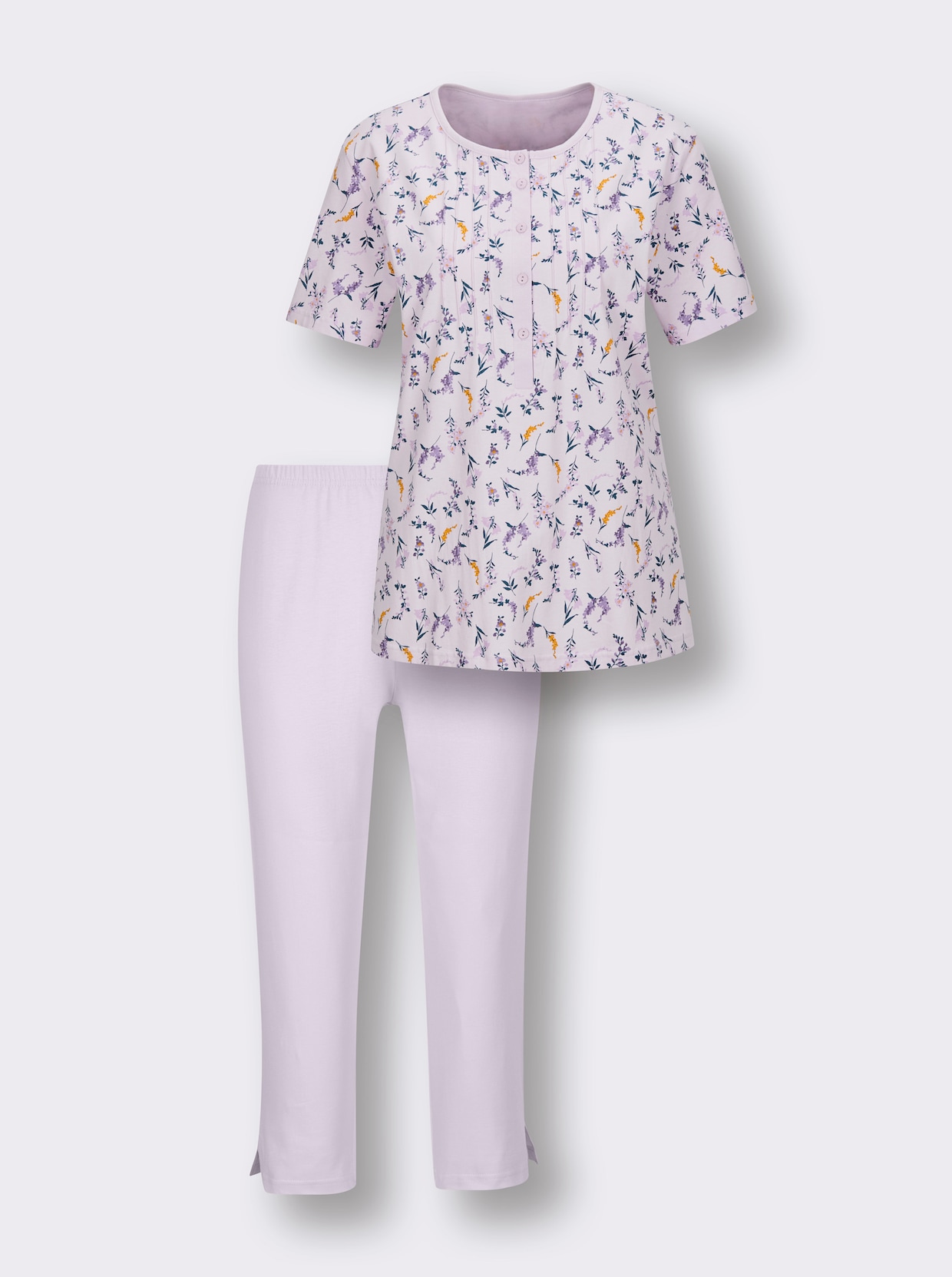 Comtessa Capri-Anzug - rosé-bedruckt