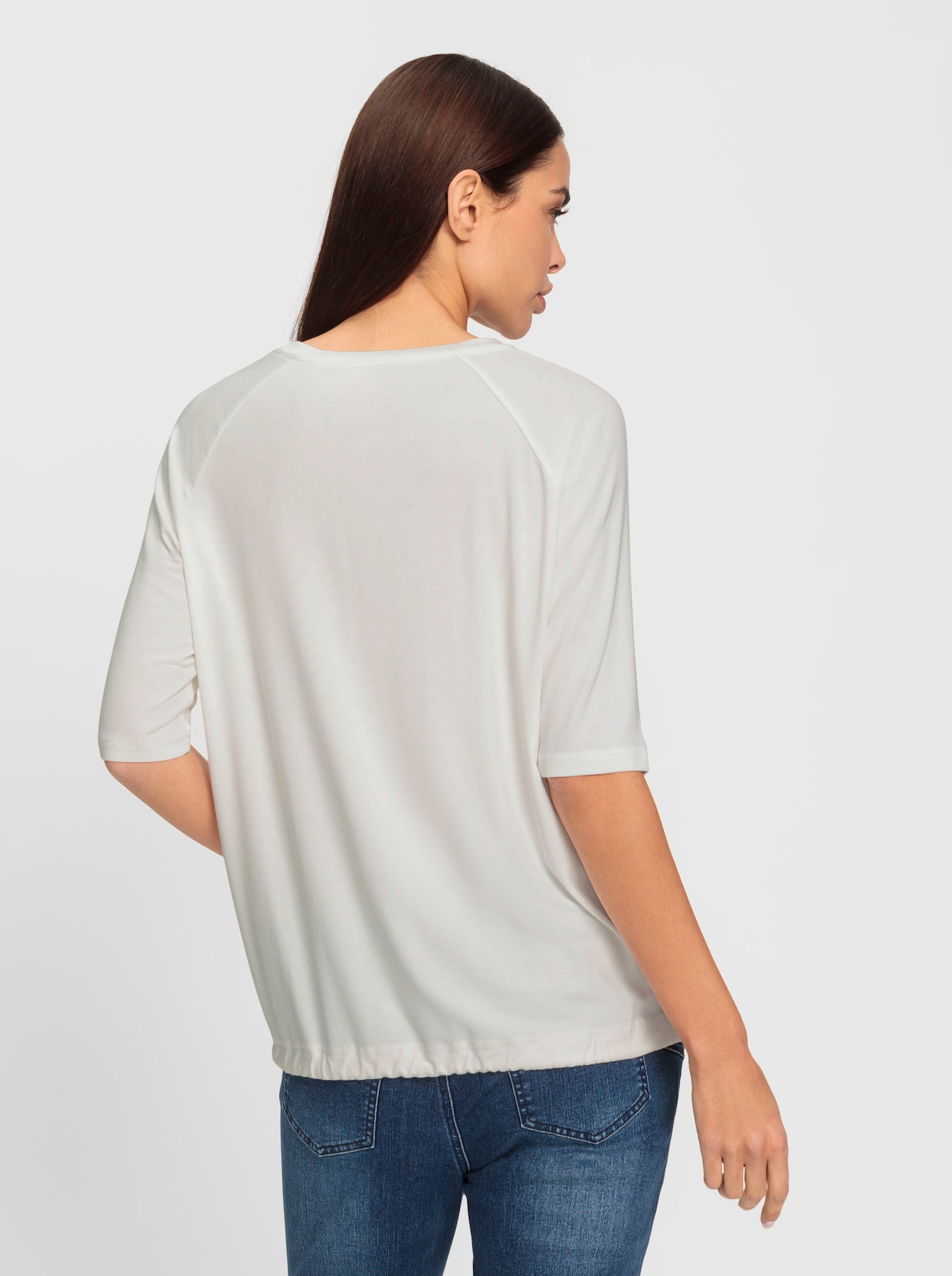 heine 3/4-Arm-Shirt mit Foliendruck - ecru