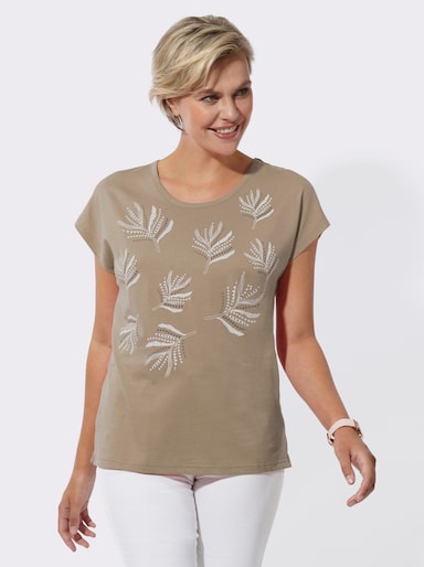 Shirt met print - beige