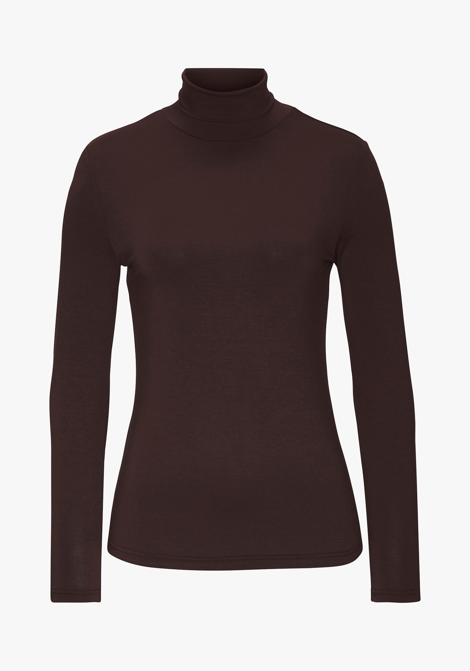 LASCANA Colshirt - donkerbruin