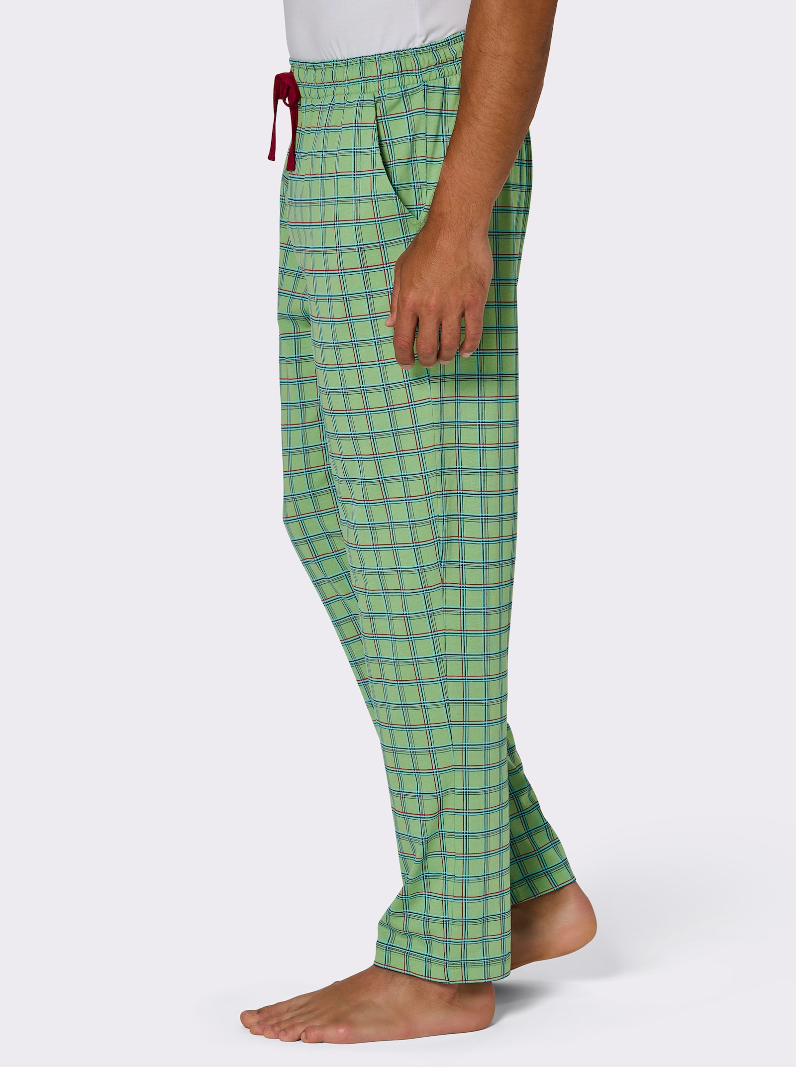 wäschepur men Hose lang - apfel-kirsche-kariert