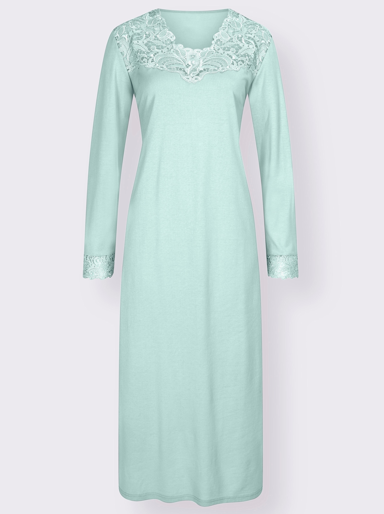 wäschepur Nachthemd met glanseffect - zacht mint