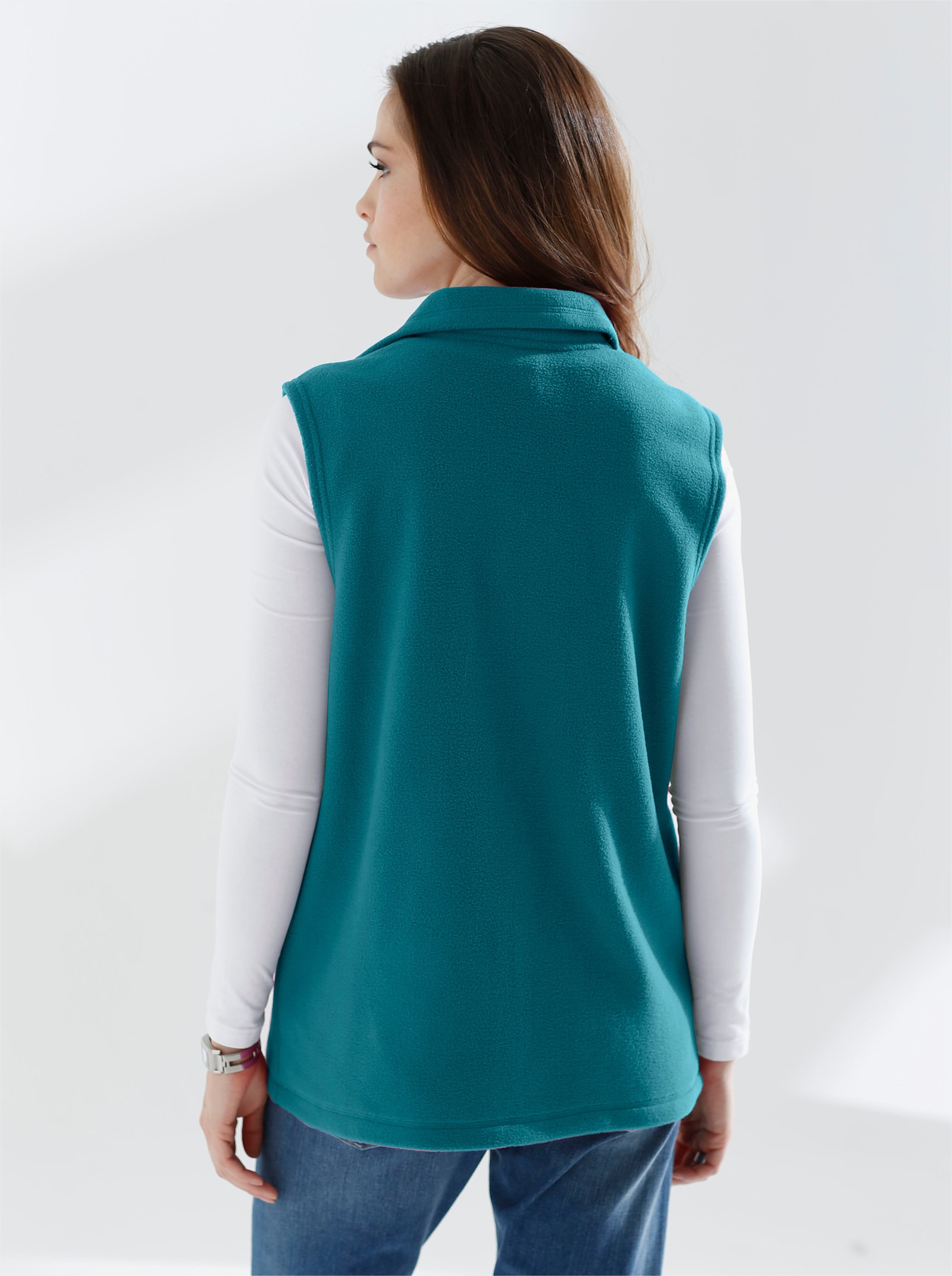 Fleecegilet in antipilling-uitvoering - petrol