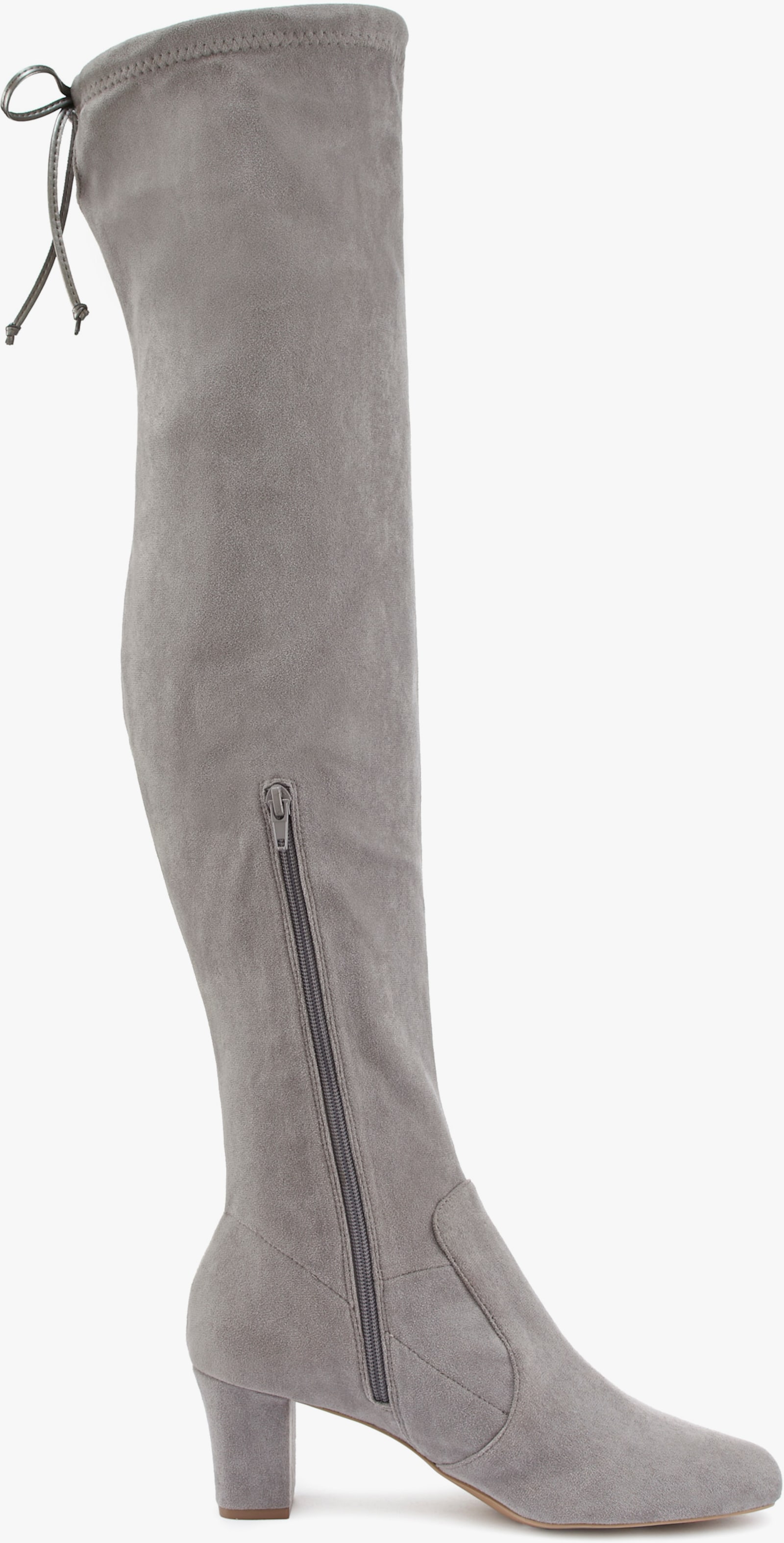 LASCANA Overkneestiefel - hellgrau