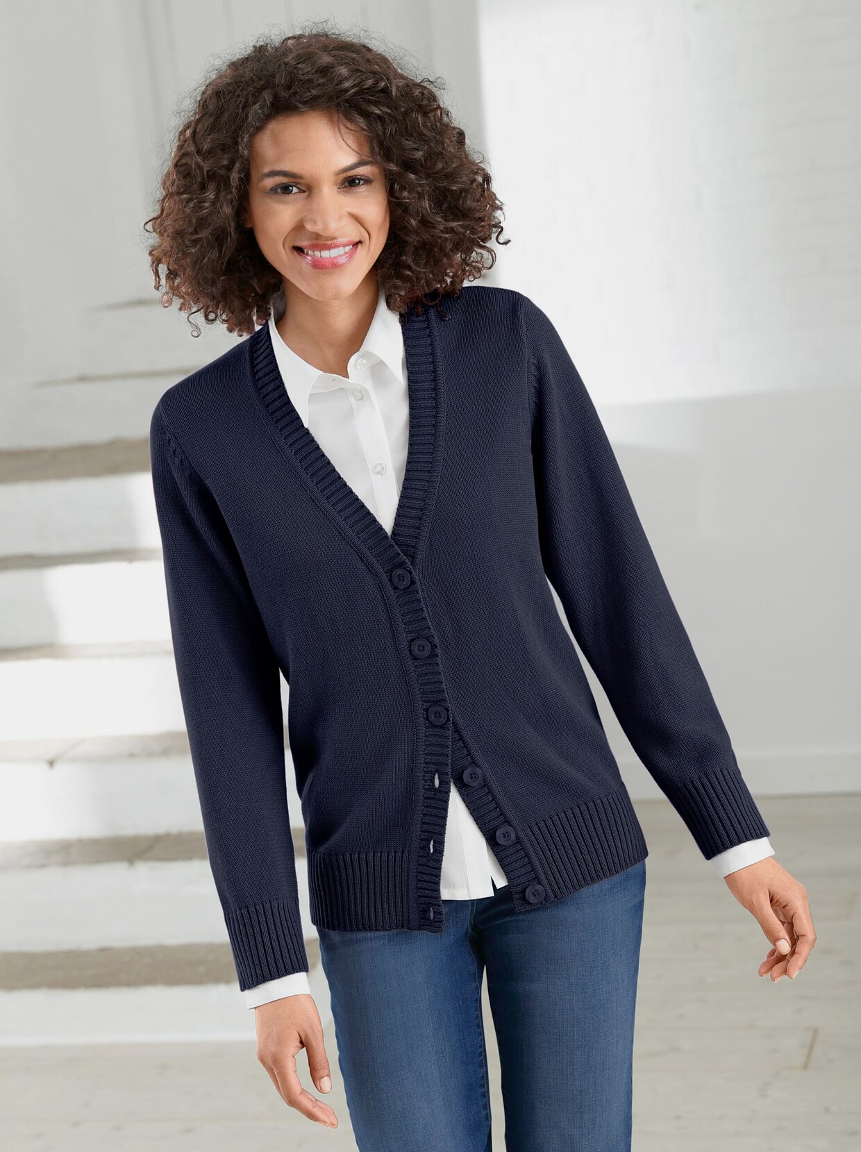 Veste en tricot - marine