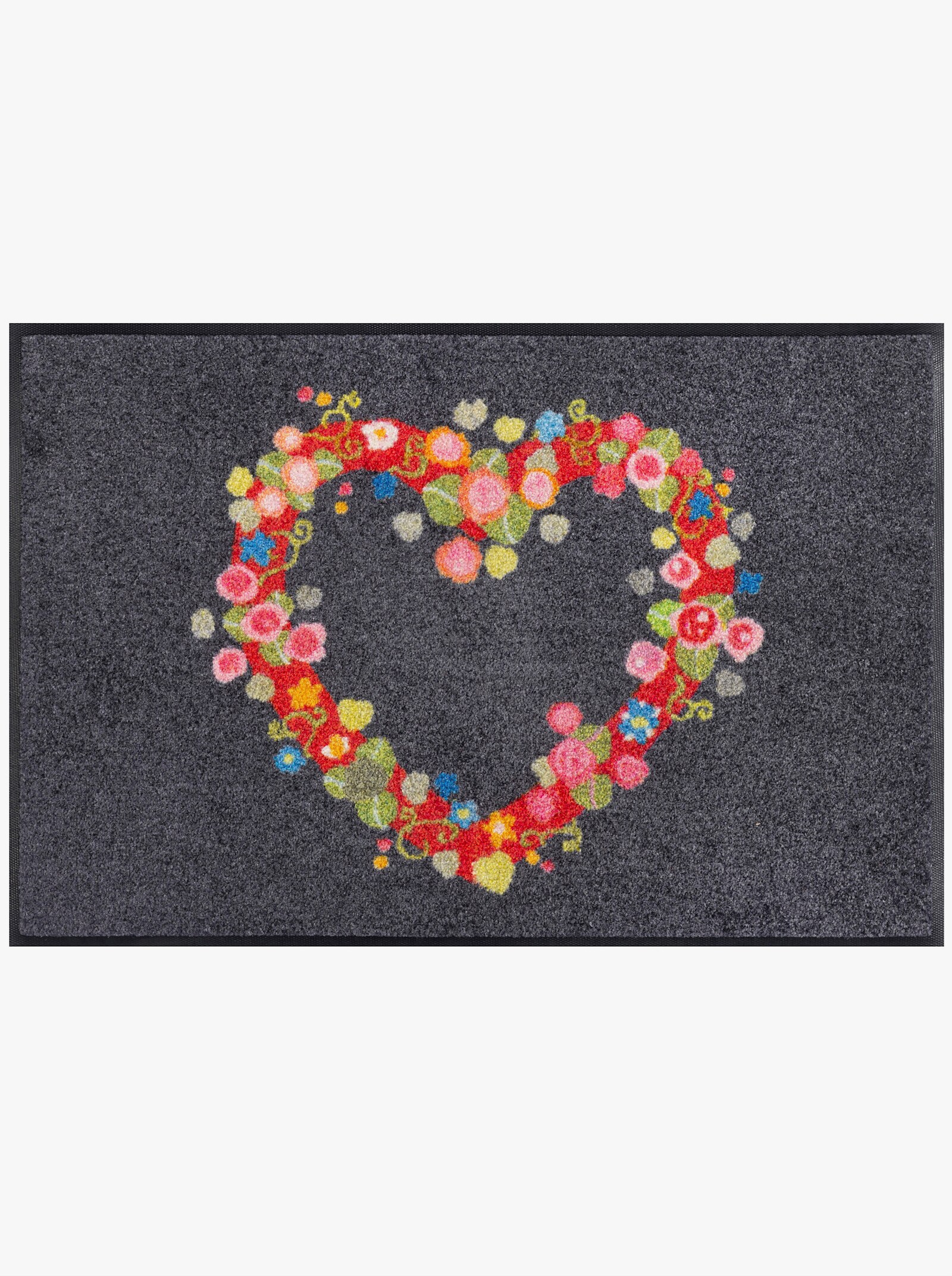 wash+dry by Kleen-Tex Fußmatte - anthrazit-rot