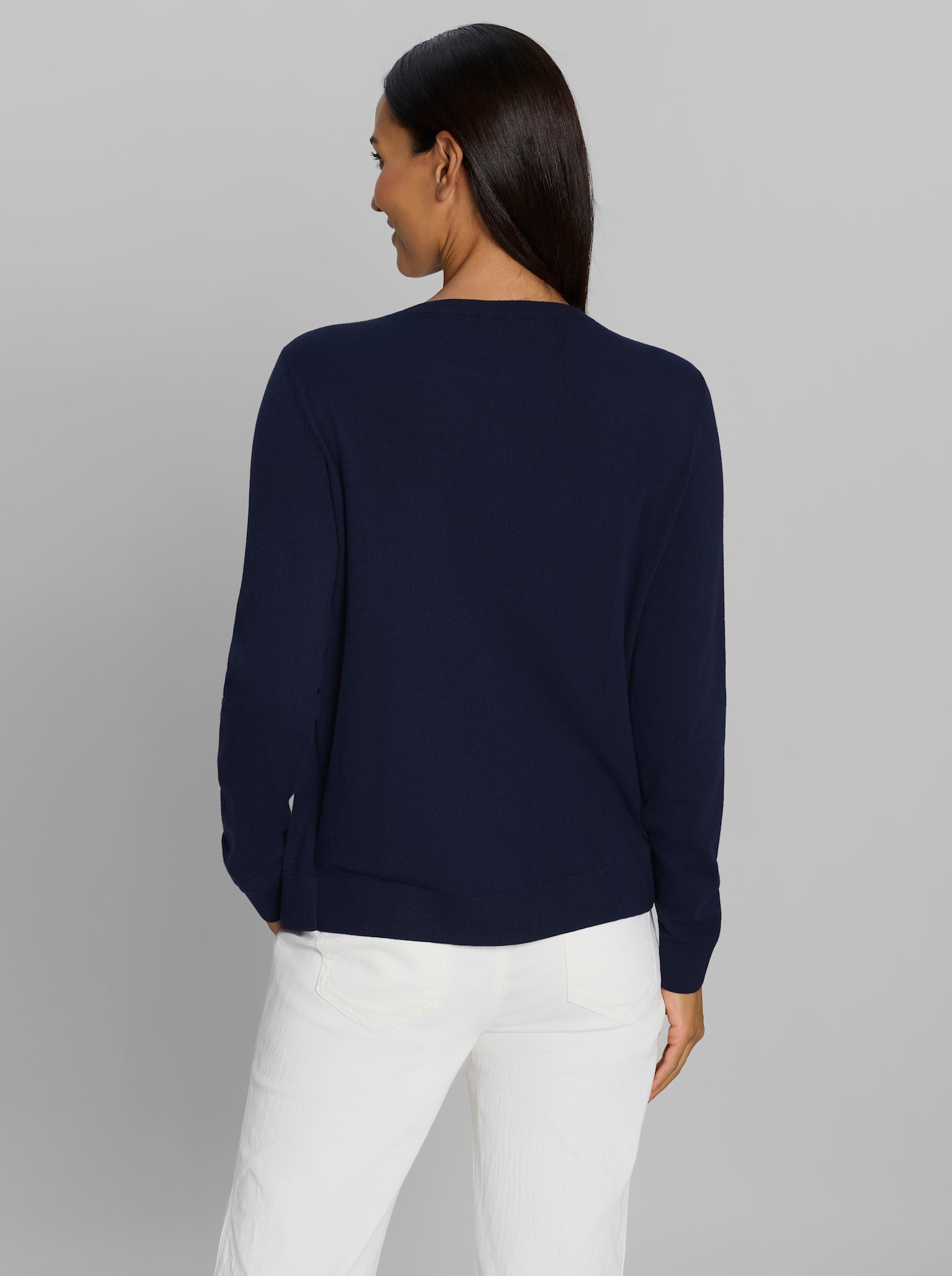 heine Strickjacke in 2-in-1-Optik - marine