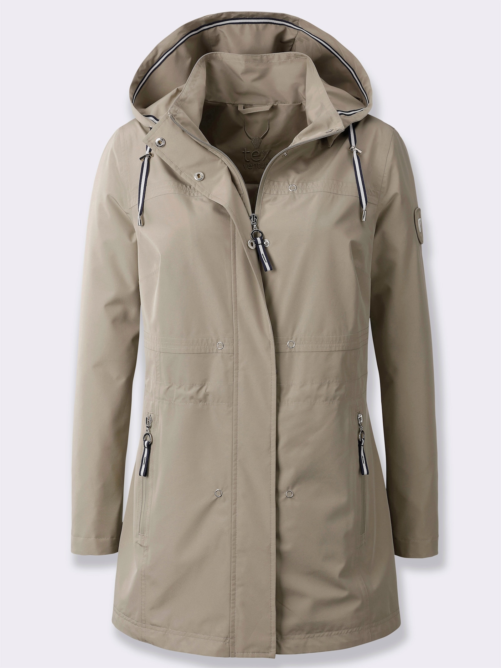 Funktionsjacke in wind- und wasserdichter Qualität - schlamm