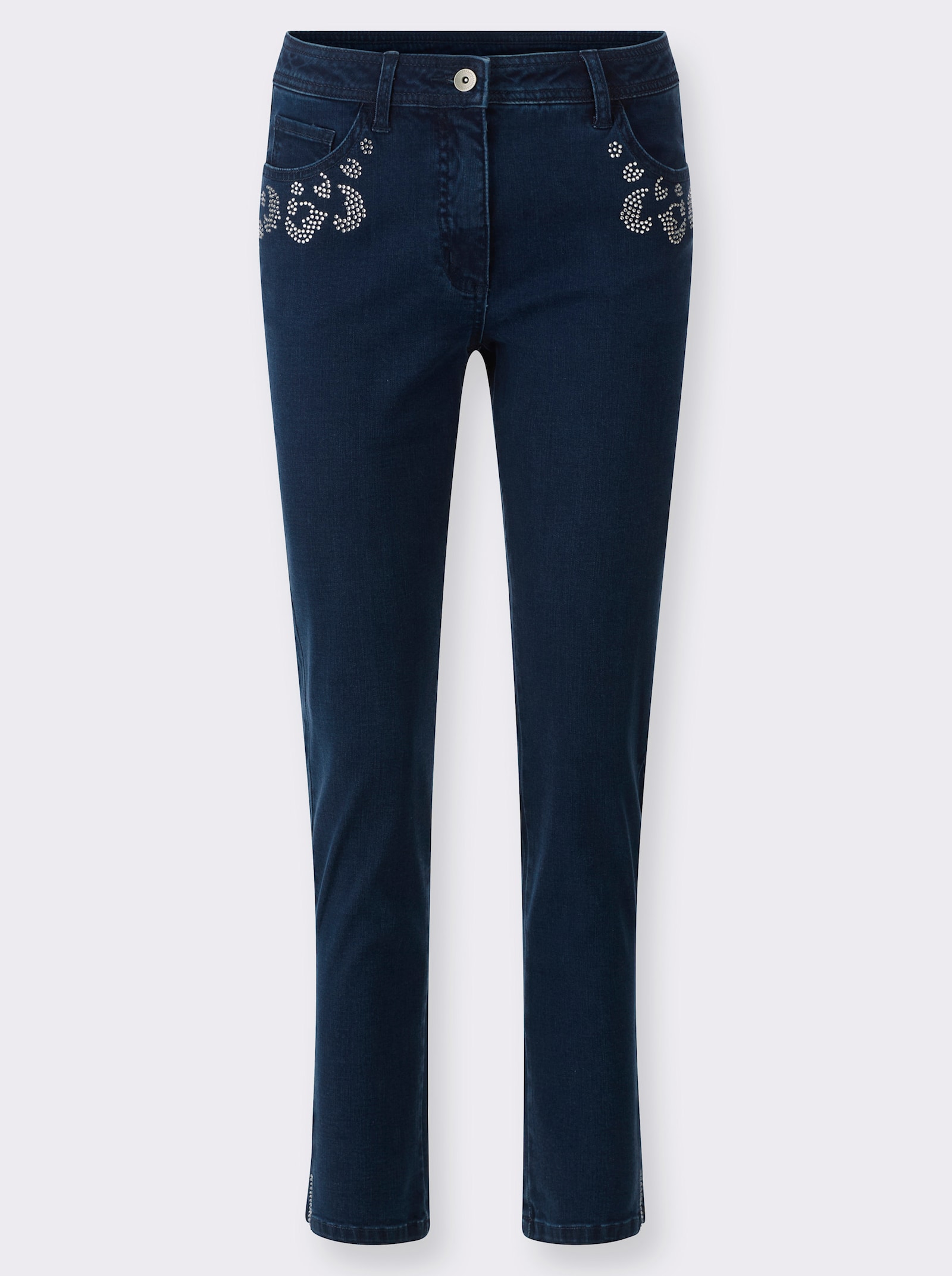 5-Pocket-Jeans mit Shaping-Effekt - blue-stone-washed