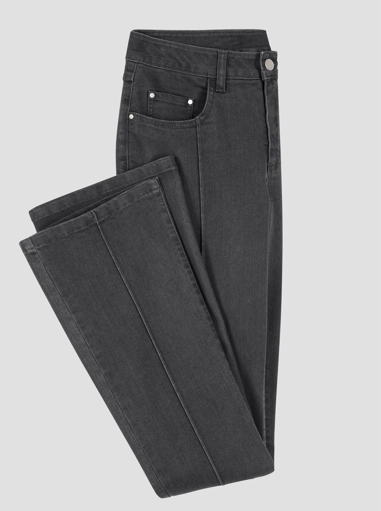 Bootcut džínsy - sivá džínsovina