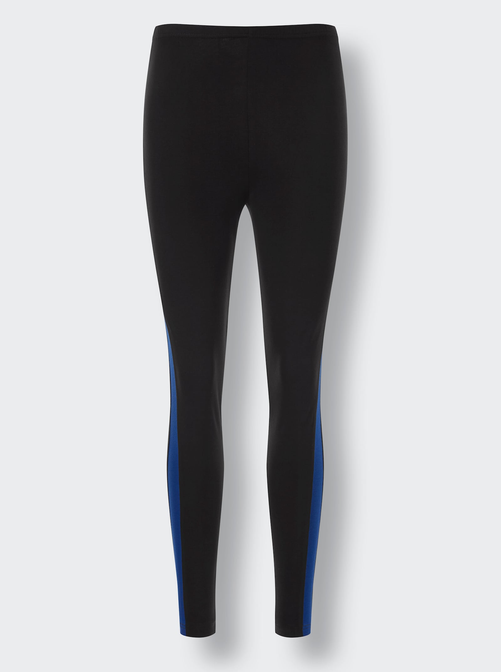 wäschepur Schlafanzug im Viskose-Mix - royalblau-schwarz-bedruckt