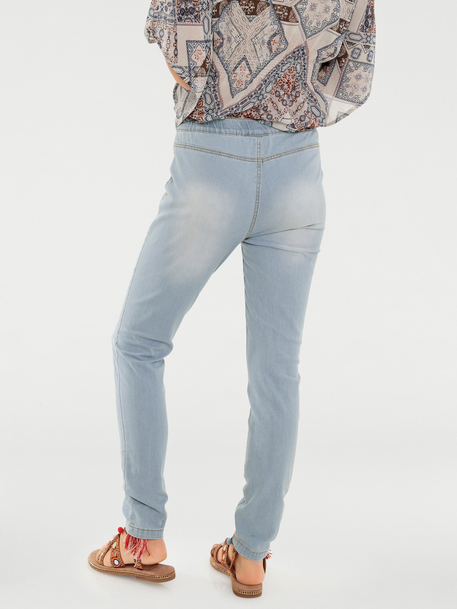 heine Jeansleggings in Used-Optik - bleached