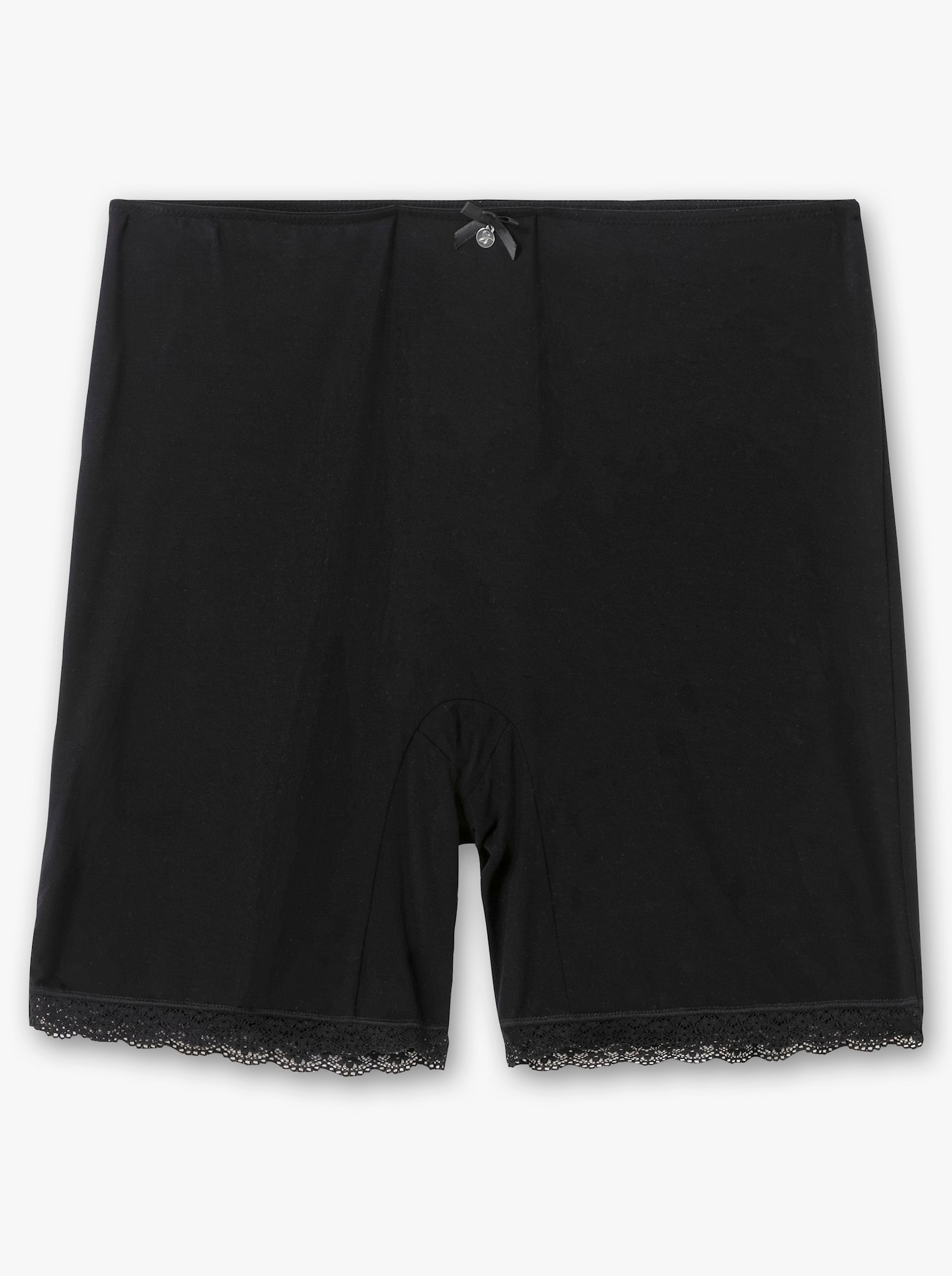 sheego Corrigerende pants met hoge taille - zwart