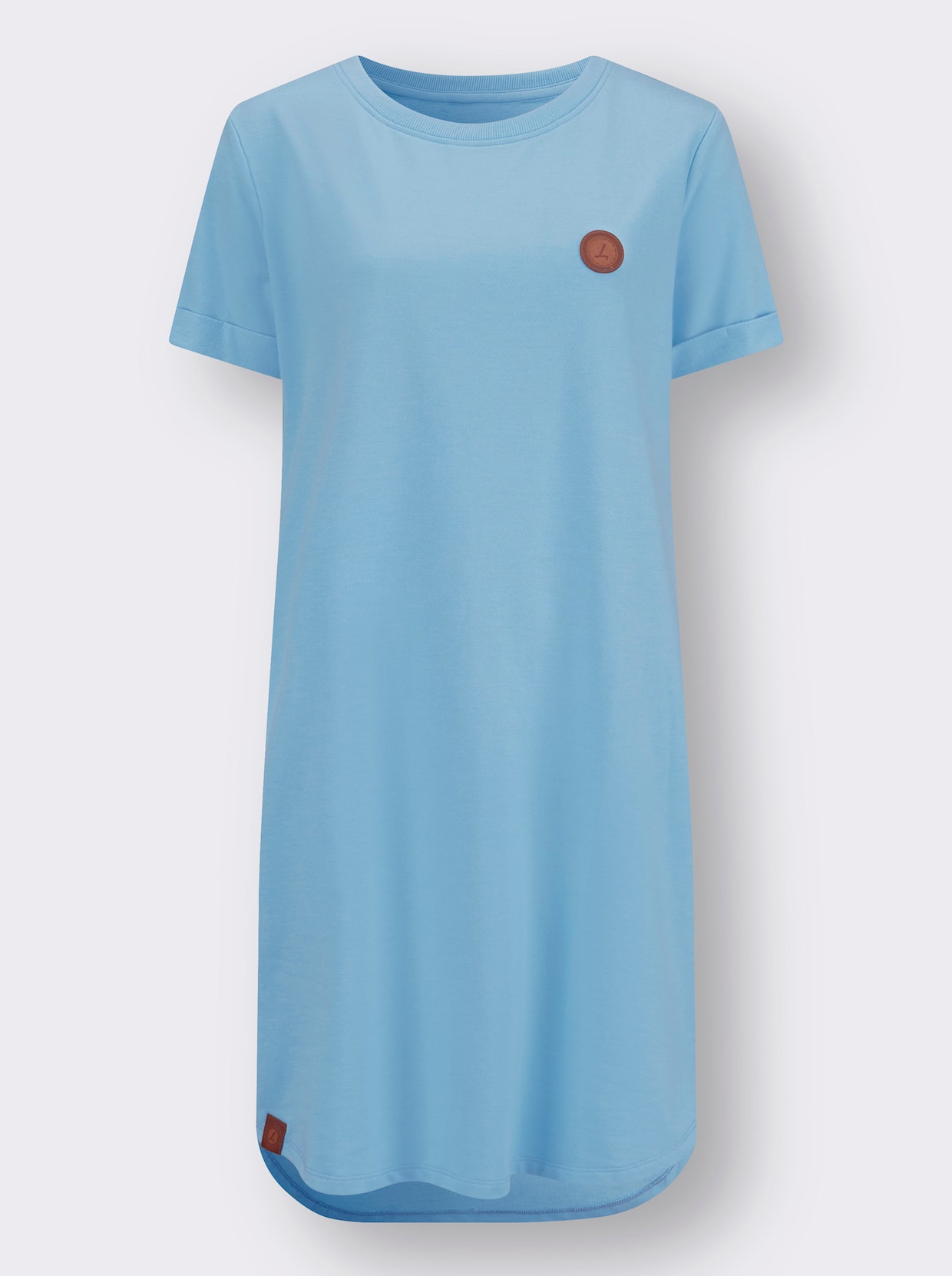 Jersey jurk - aqua