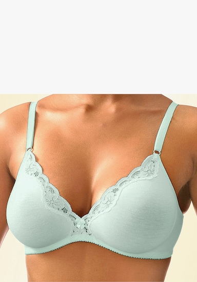 petite fleur Bralette-BH - mint+weiß