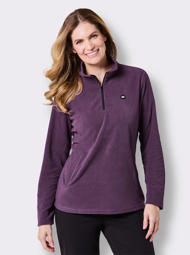 Catamaran Sports Fleeceshirt mit 2 Leistentaschen - traube