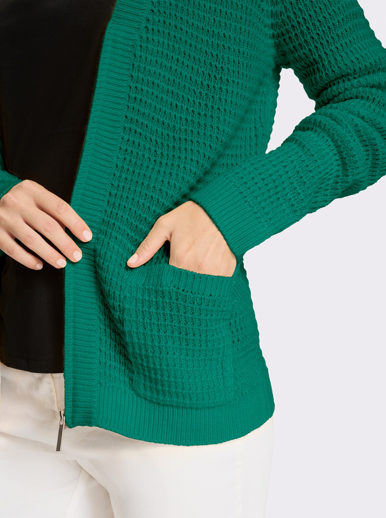 Cardigan - smaragd