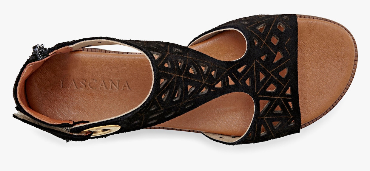 LASCANA slipper - zwart