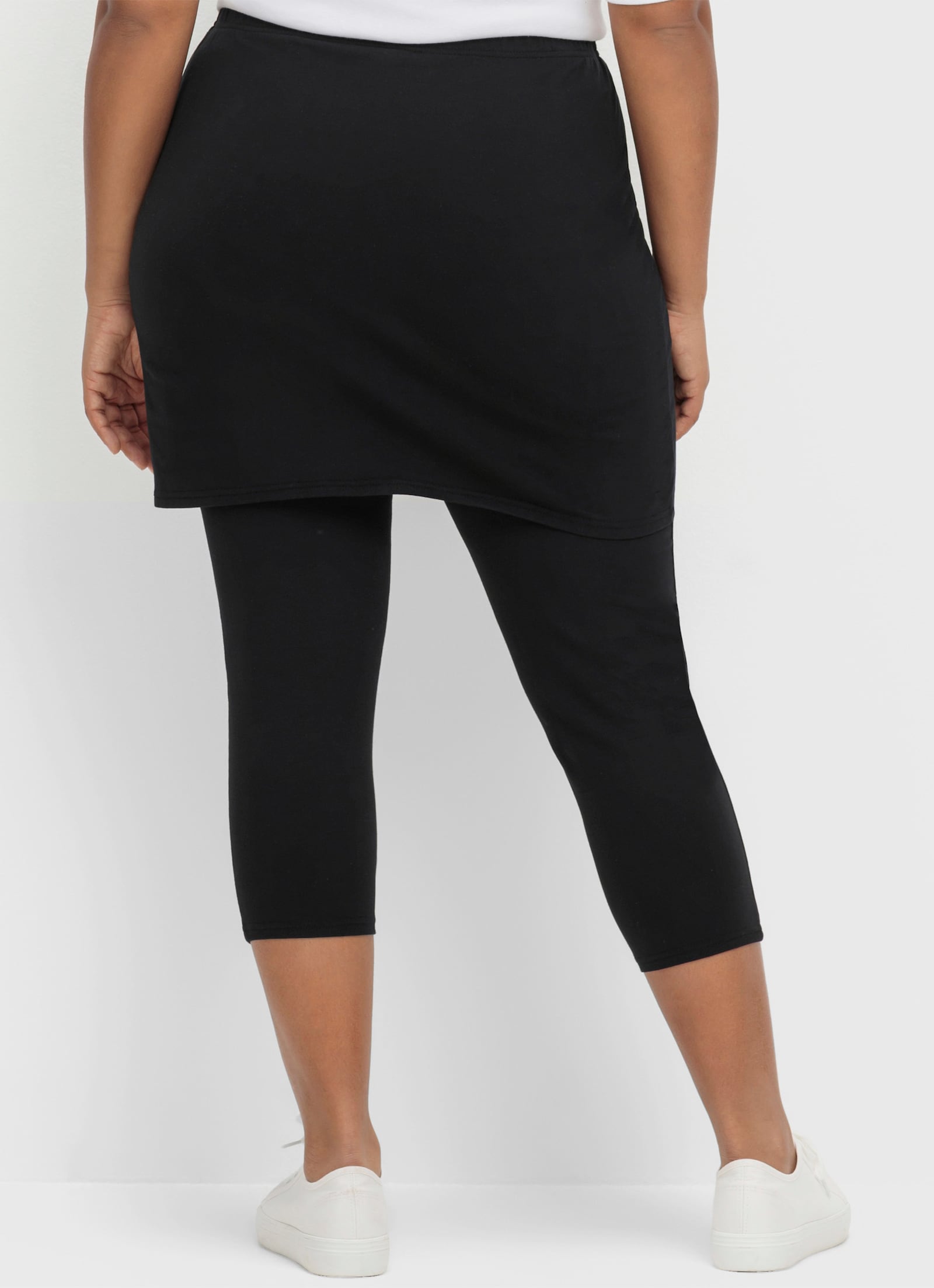 sheego by Joe Browns Legging-jupe longueur 3/4 - noir