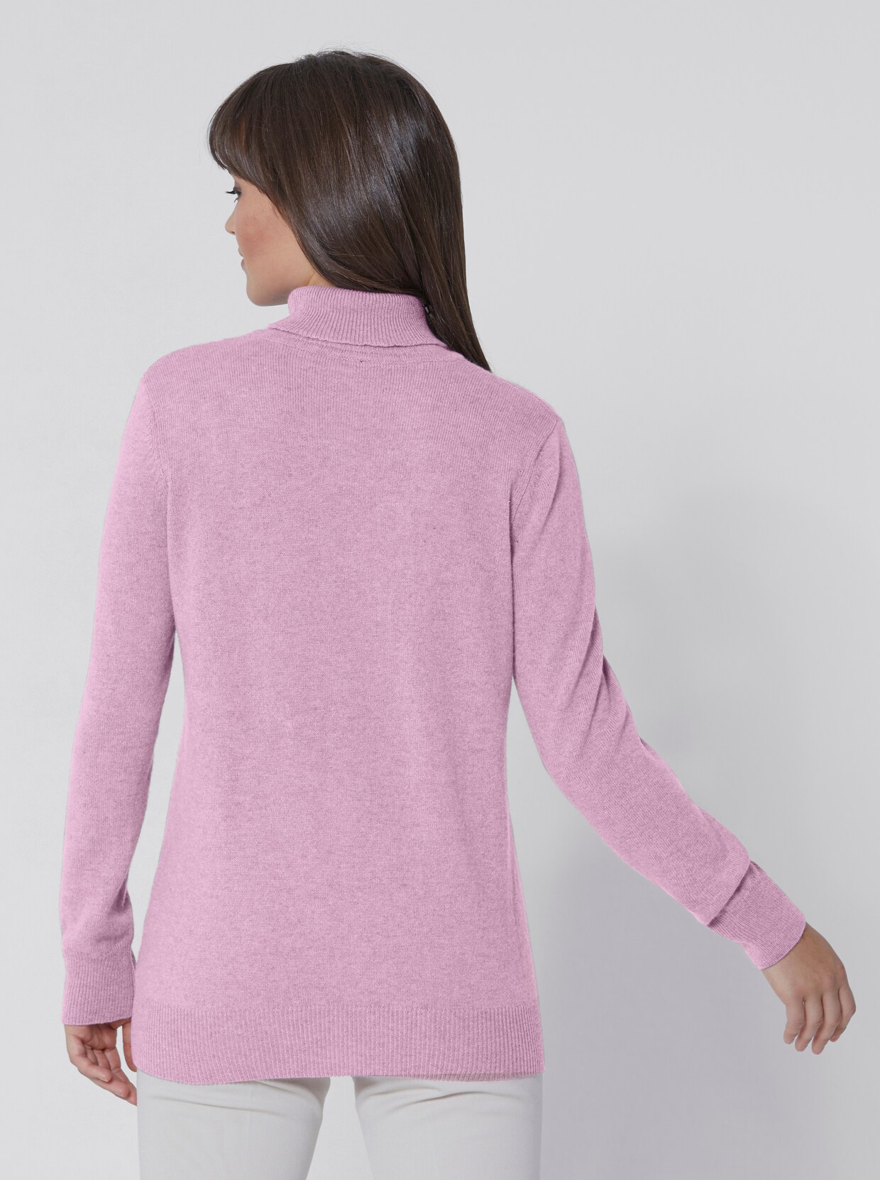 Creation L Premium Pullover van kasjmier - roze gemêleerd