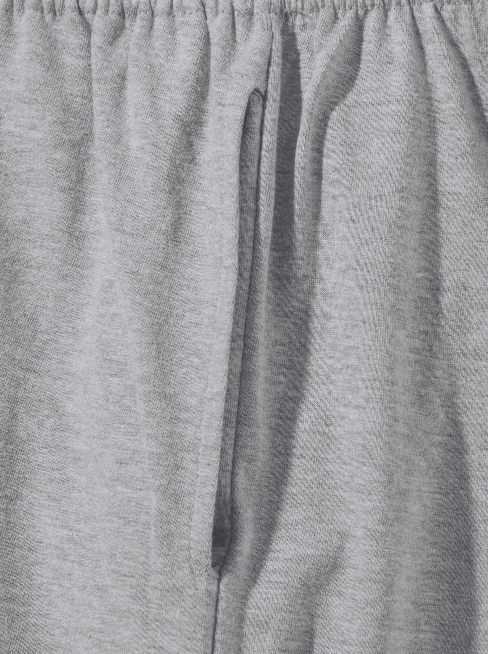 Fritidsbyxor med sömfickor - gråmelerad
