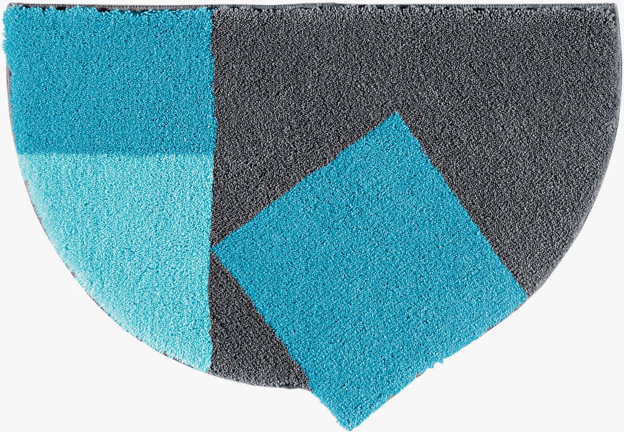 Grund Tapis de bain - turquoise-gris