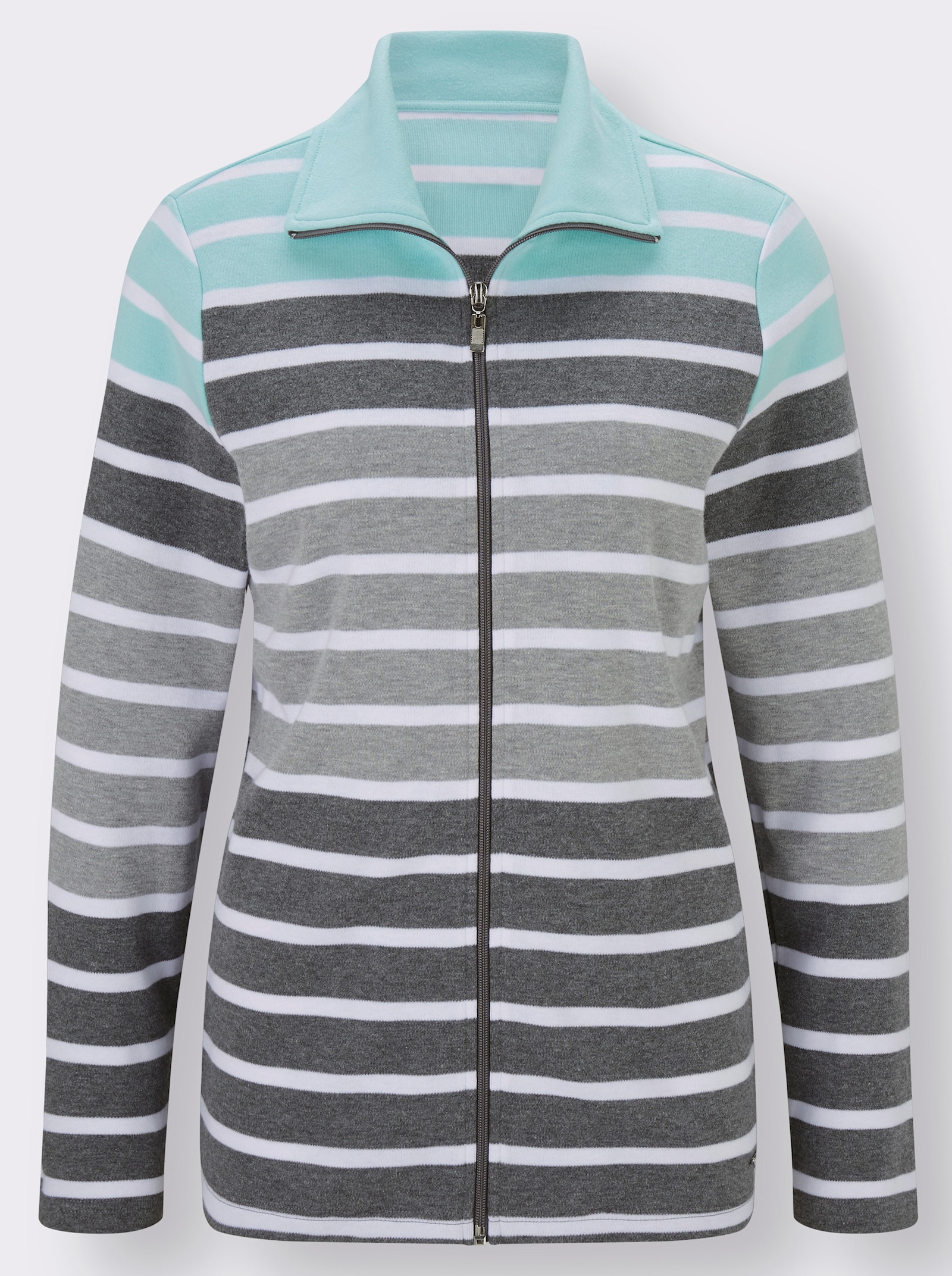 feel good Tenue détente en interlock - gris-menthe