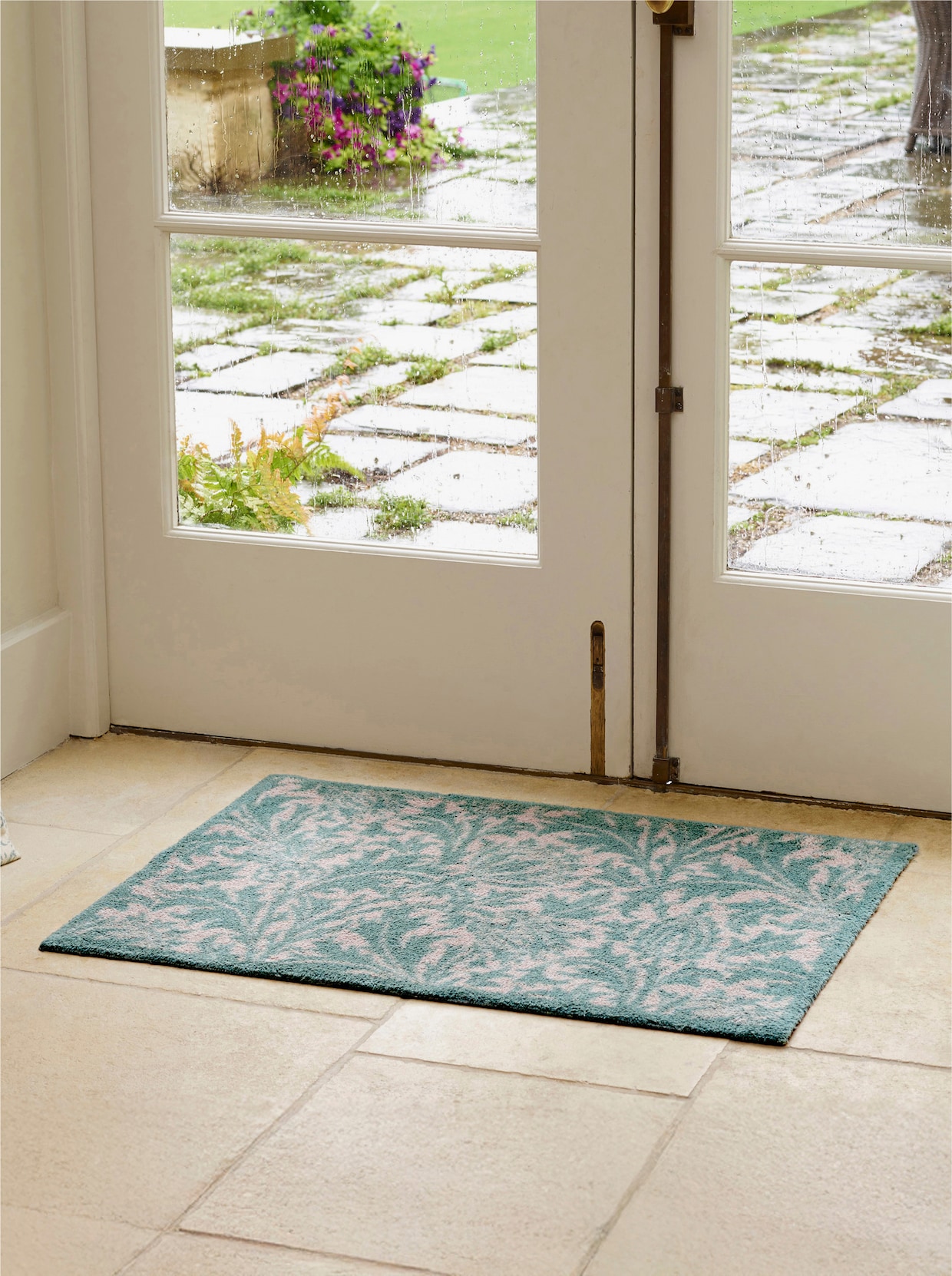 Turtle Mat Fußmatte - grün-beige