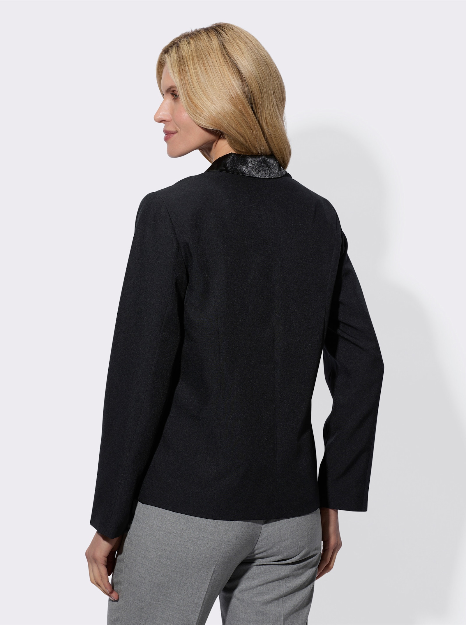 Blazer in pflegeleichter Qualität - schwarz