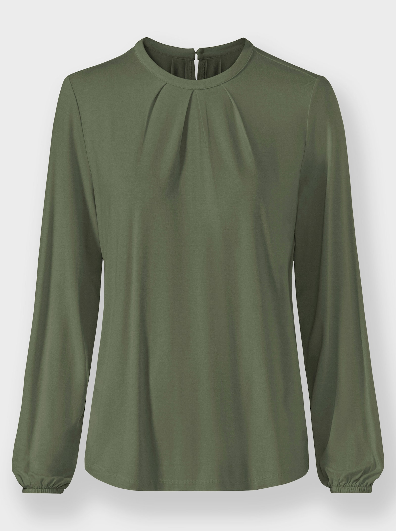 heine Langarmshirt in Viskose-Qualität - khaki