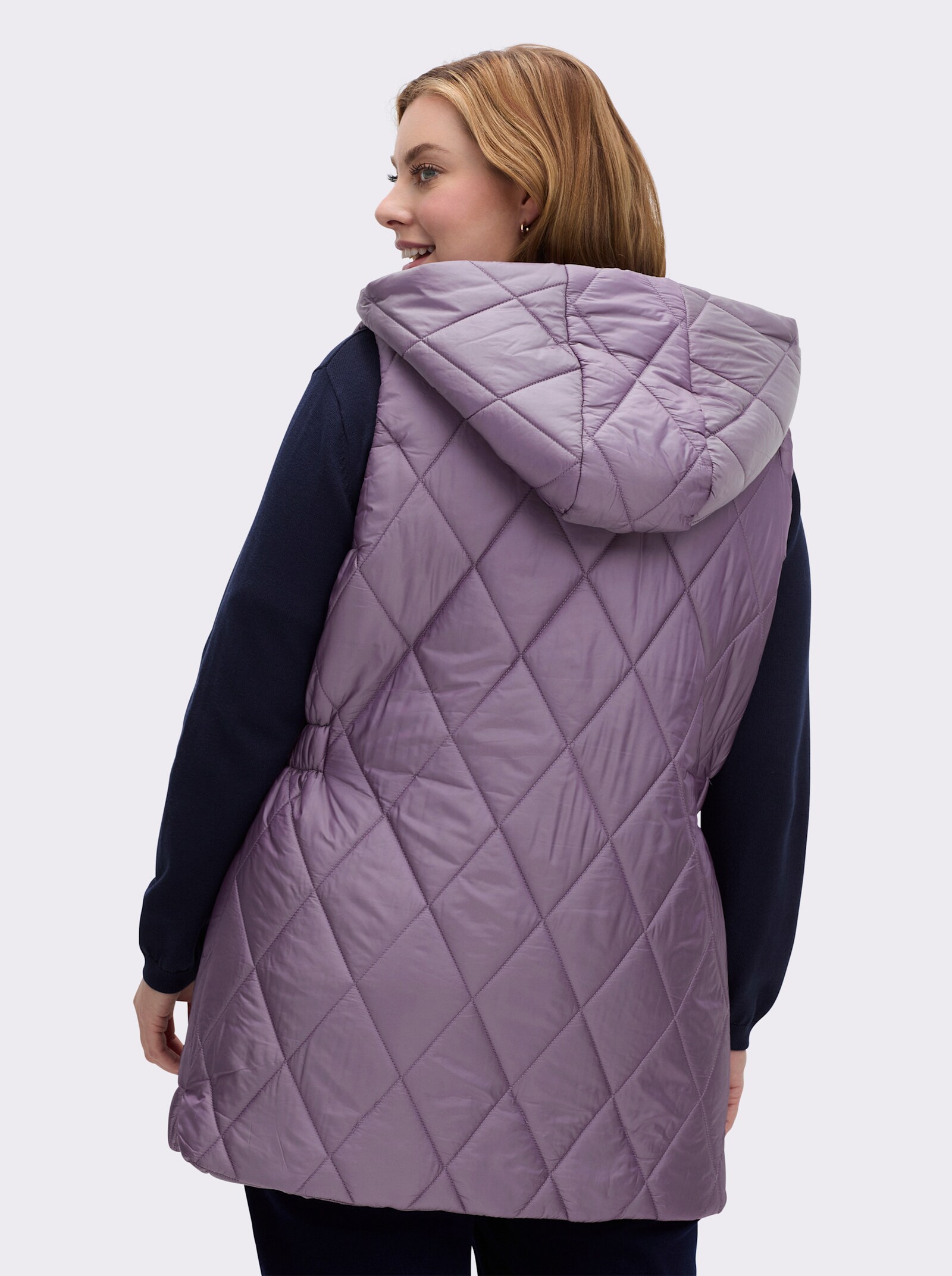 Steppweste in Longform - feige