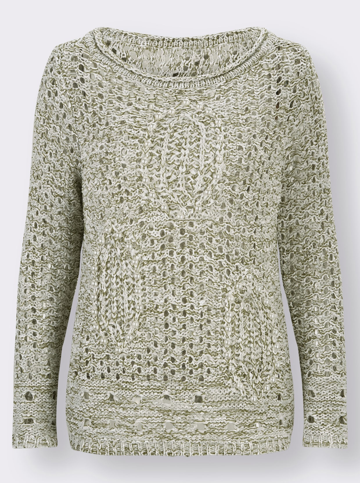 Pullover met lange mouwen - ecru gemêleerd