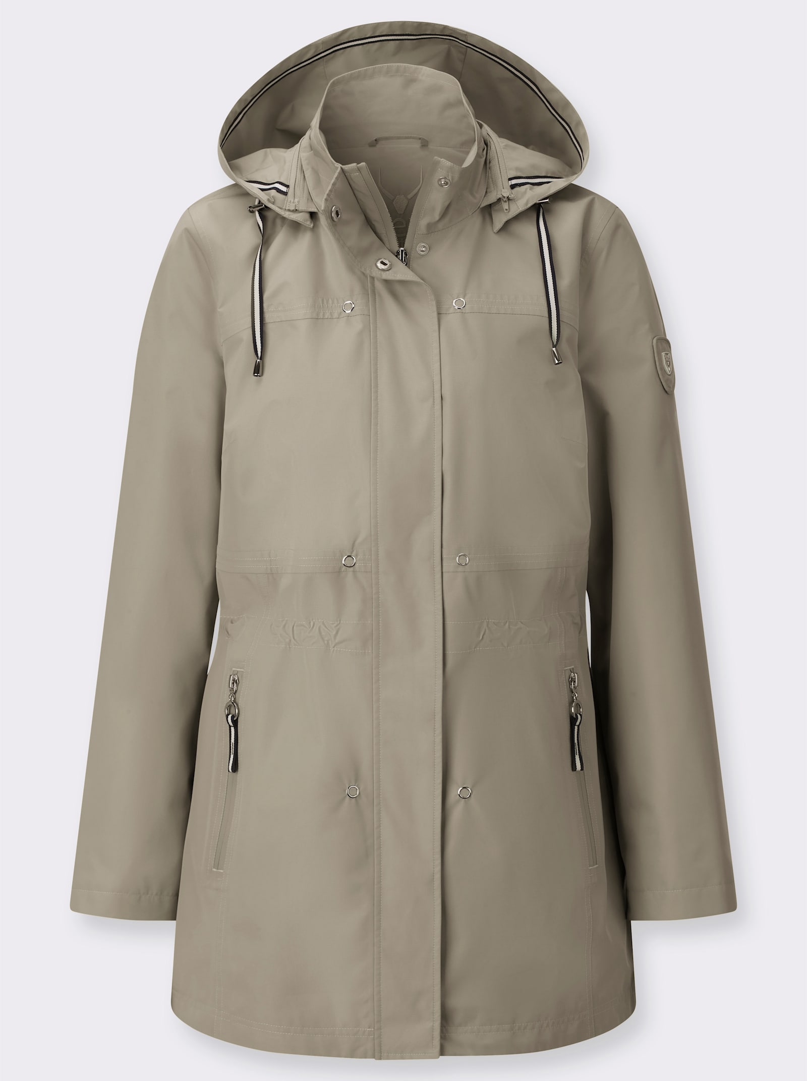 Funktionsjacke in wind- und wasserdichter Qualität - schlamm