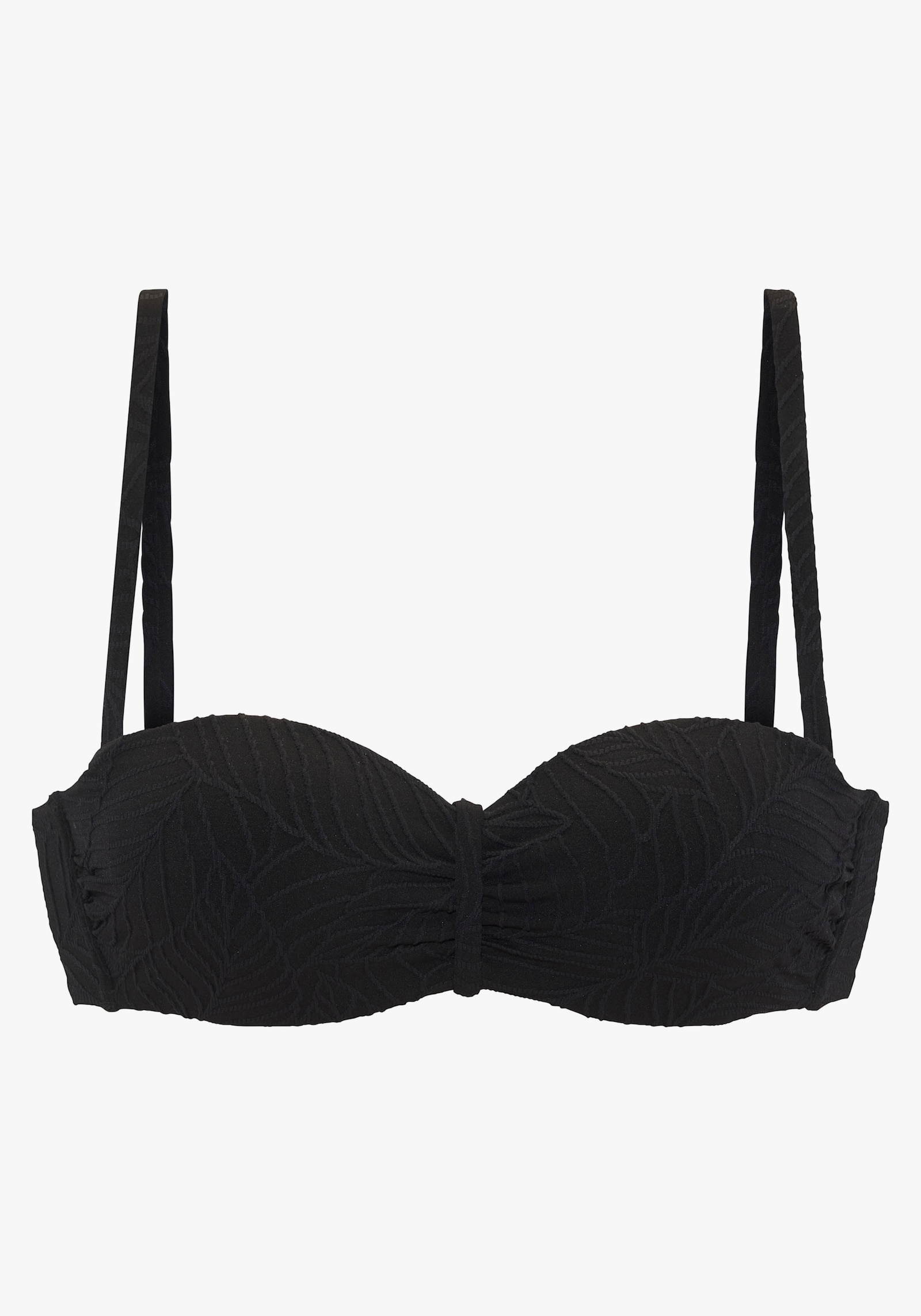 LASCANA Bügel-Bandeau-Bikini-Top - schwarz