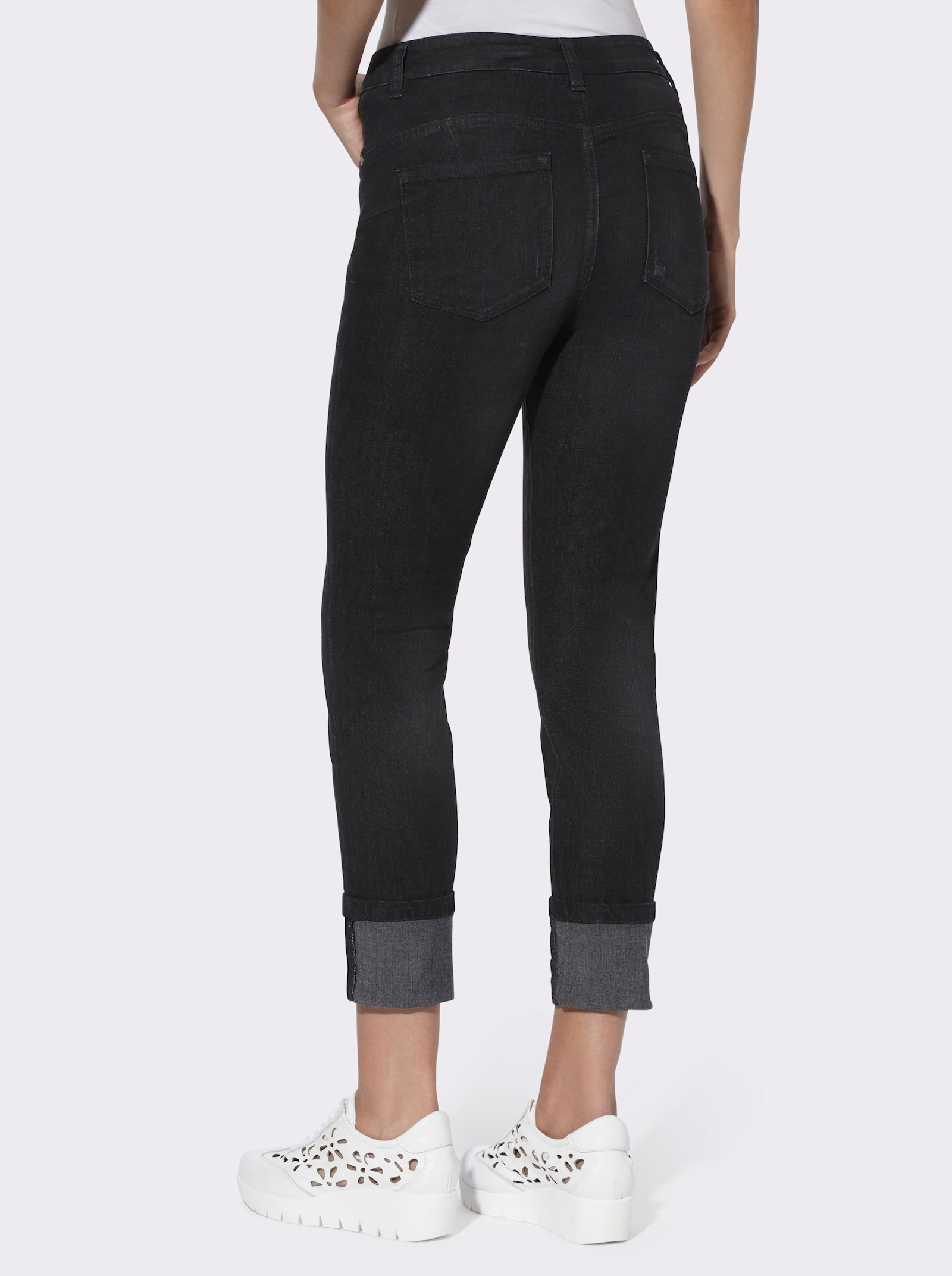 heine 7/8-Jeans in Bauch-weg-Form - black denim