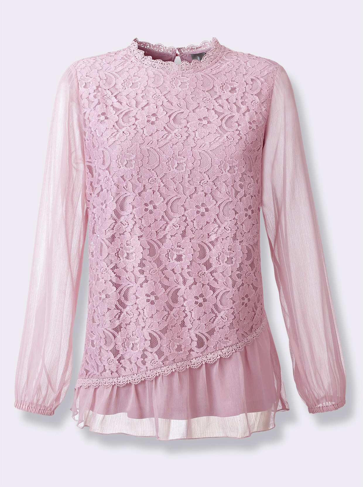 Kanten blouse - mauve