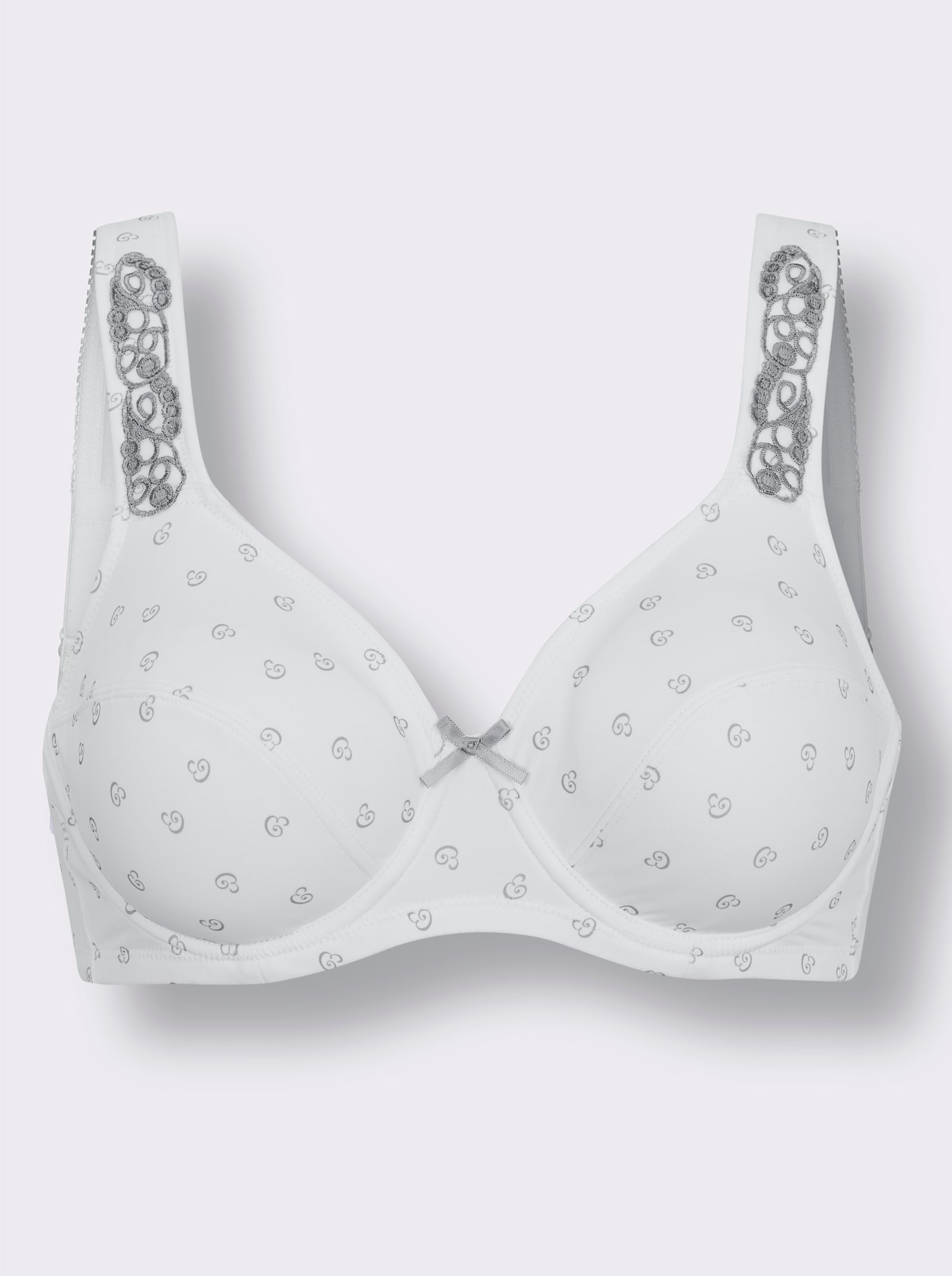 wäschepur Bügel-BH - weiß-steingrau