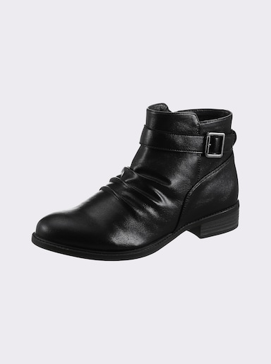 Andrea Conti Stiefelette in Leder-Optik - schwarz