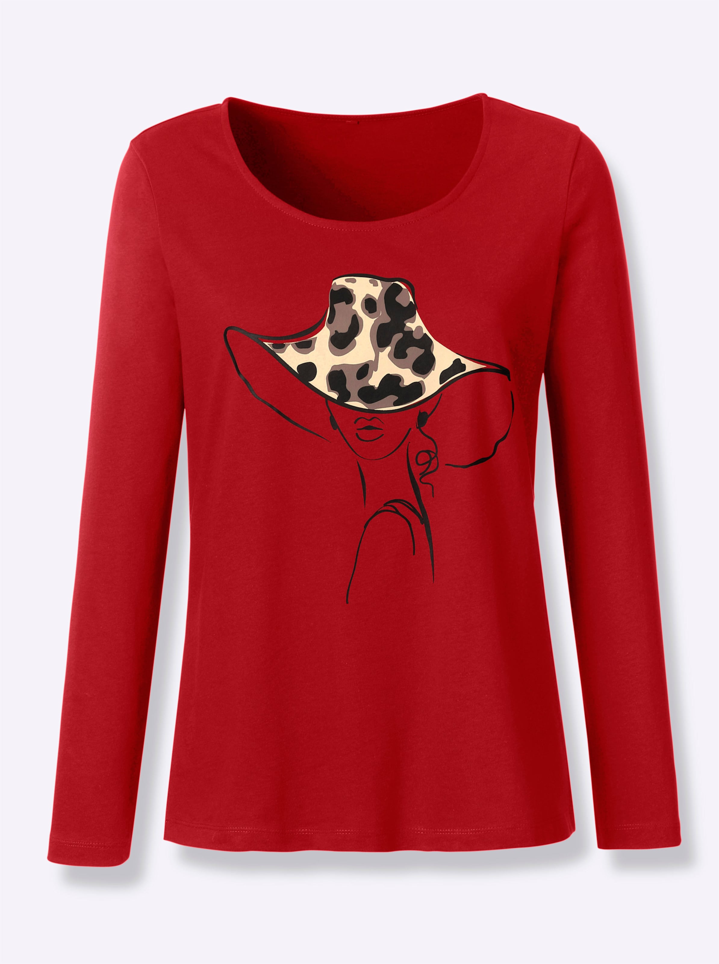 Sheego Damen Kirsche Langarmshirt - Bild 2